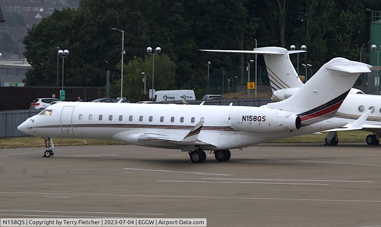 N158QS, 2020 Bombardier BD-700-1A10 Global 6500 C/N 60024, At Luton Airport