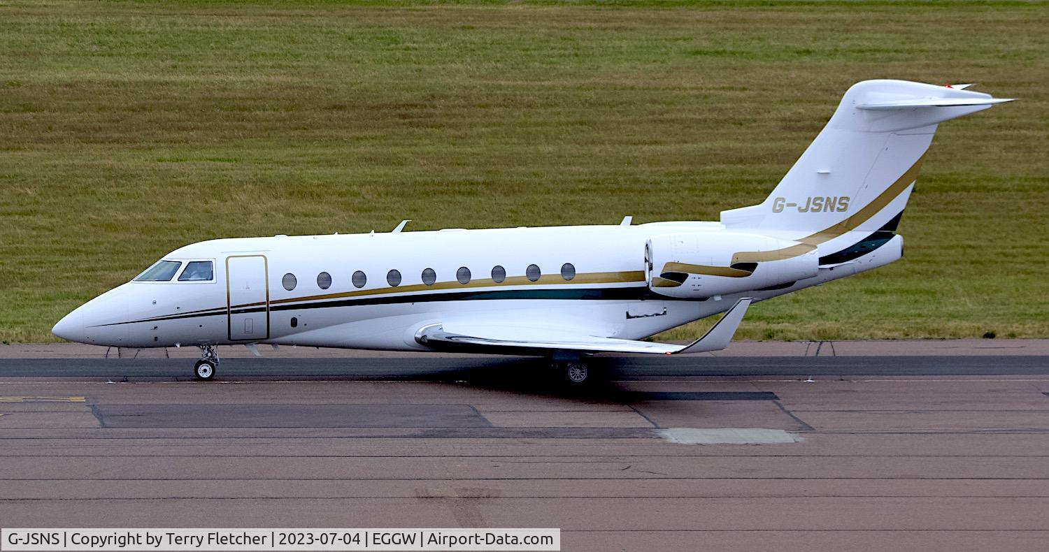 G-JSNS, 2020 Israel Aircraft Industries Gulfstream G280 C/N 2216, At Luton Airport