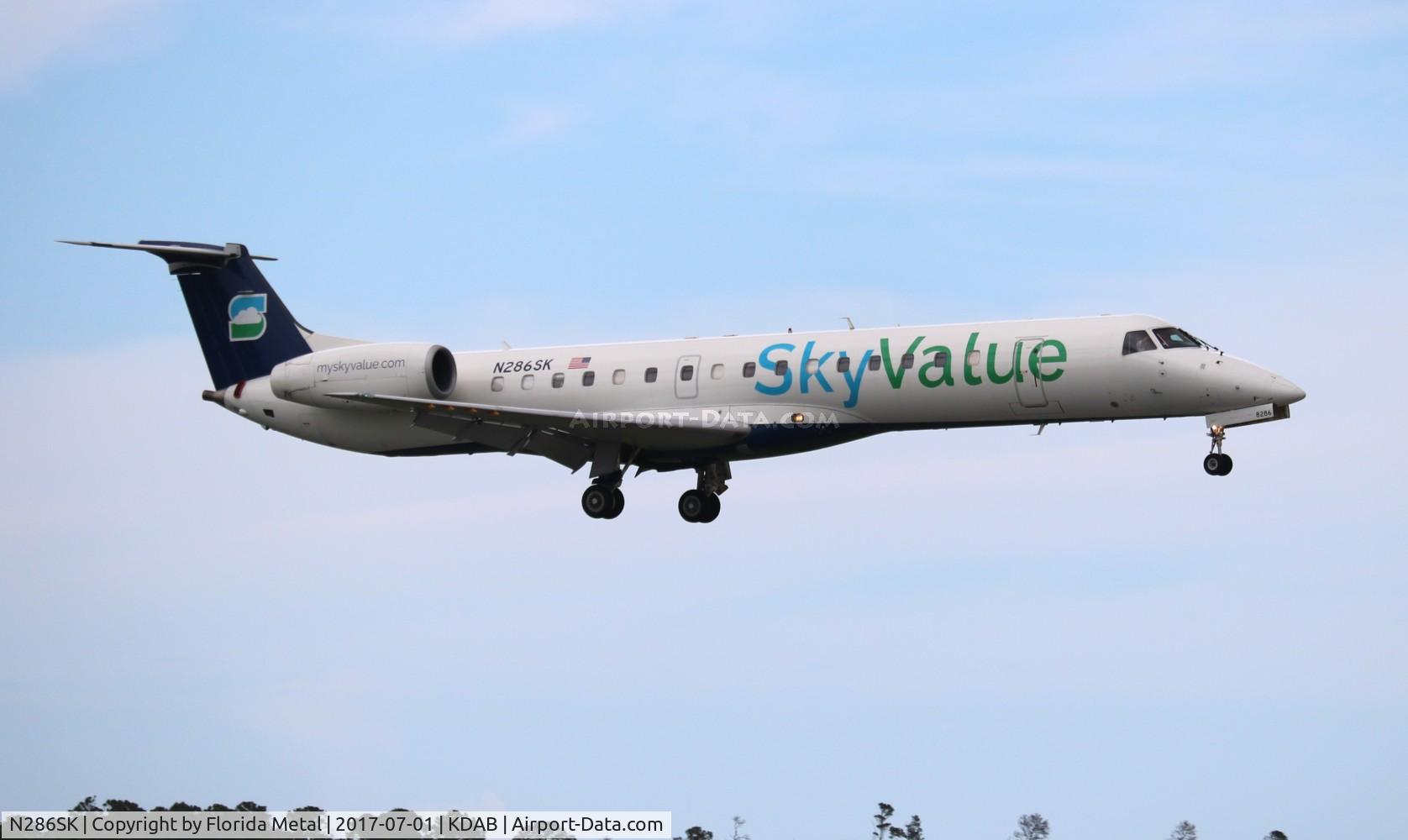 N286SK, 2001 Embraer EMB-145LR C/N 145443, Sky Value E145 zx