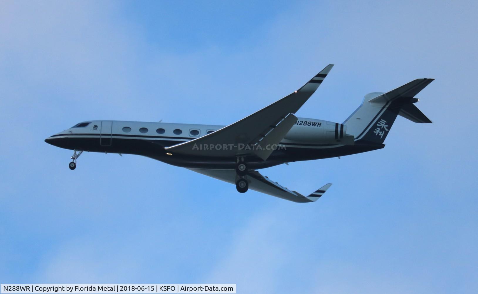 N288WR, 2011 Gulfstream Aerospace G650 (G-VI) C/N 6007, G650 zx LAS-SFO
