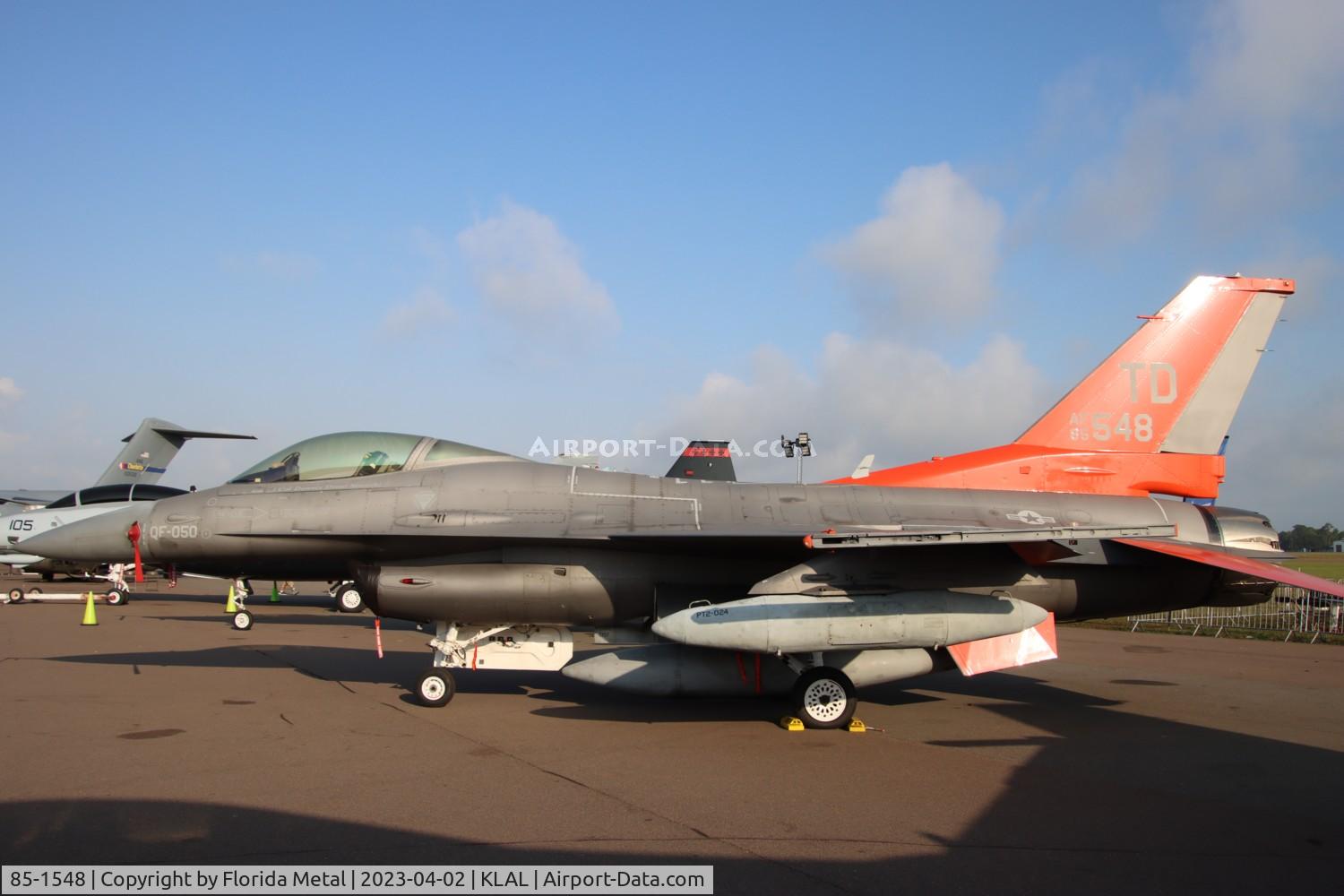 85-1548, 1985 General Dynamics QF-16C Fighting Falcon C/N 5C-290, USAF QF-16C zx
