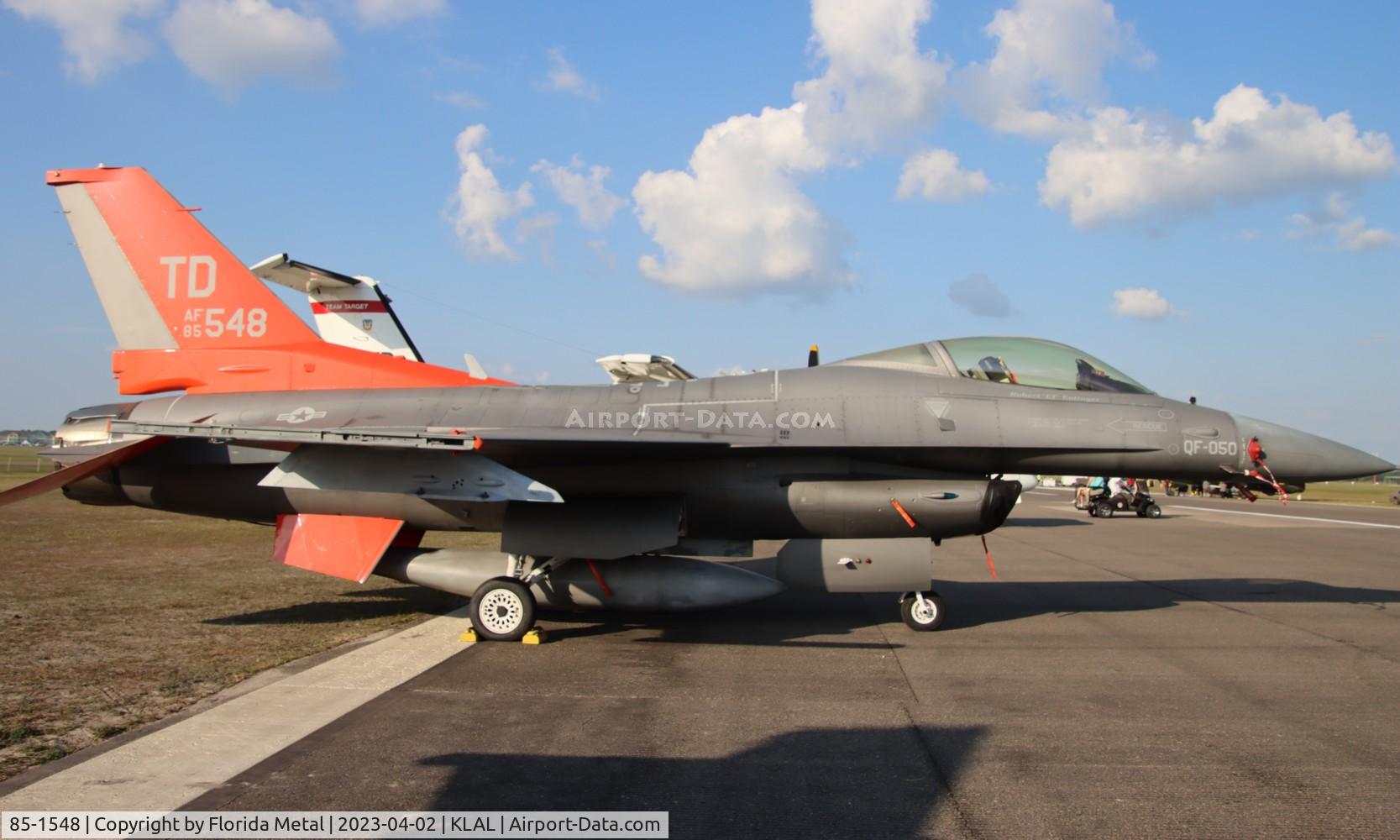 85-1548, 1985 General Dynamics QF-16C Fighting Falcon C/N 5C-290, USAF QF-16C zx
