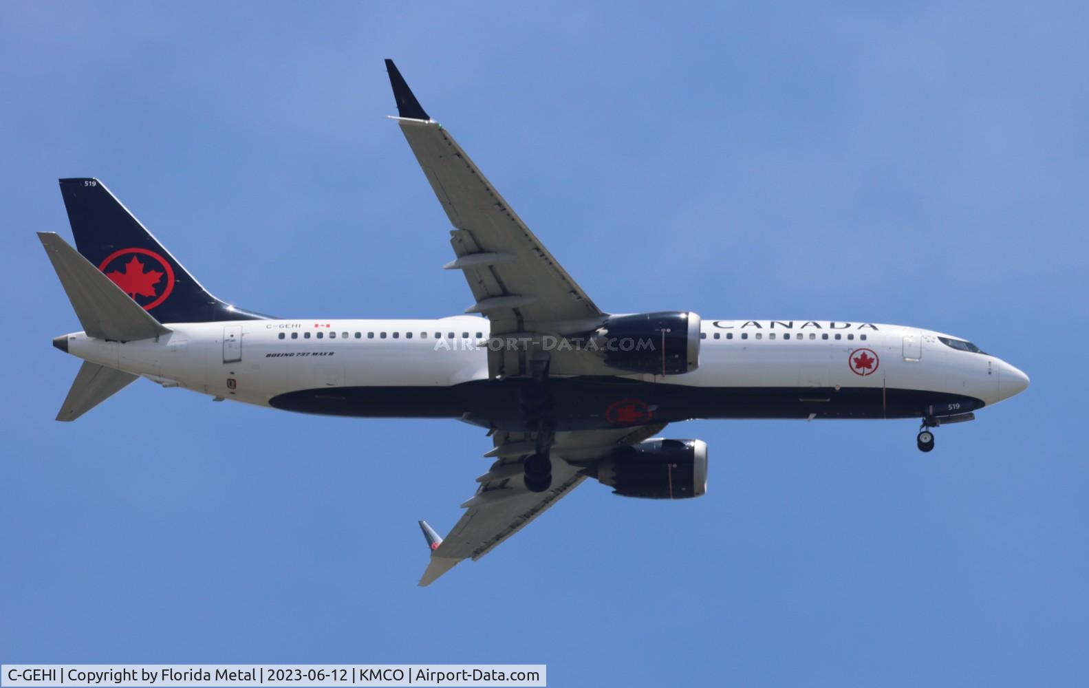 C-GEHI, 2019 Boeing 737-8 MAX C/N 61225, ACA 737-8 MAX zx YYZ-MCO