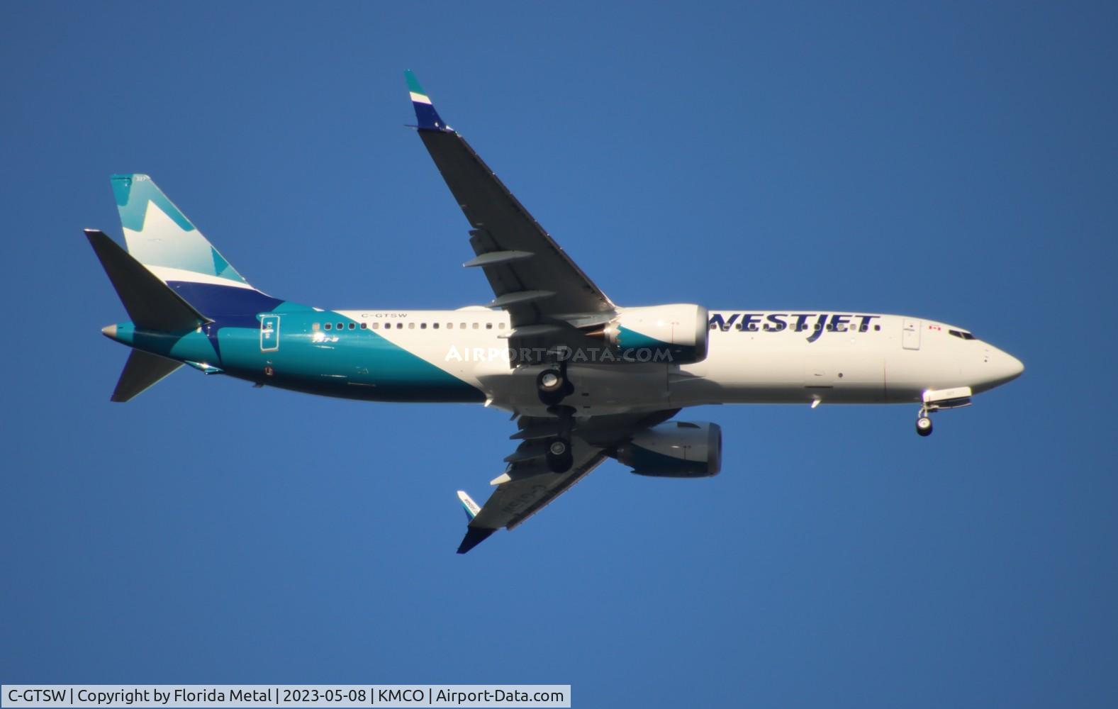 C-GTSW, 2023 Boeing 737-8 MAX C/N 60549, WJA 737-8 MAX zx YYZ-MCO