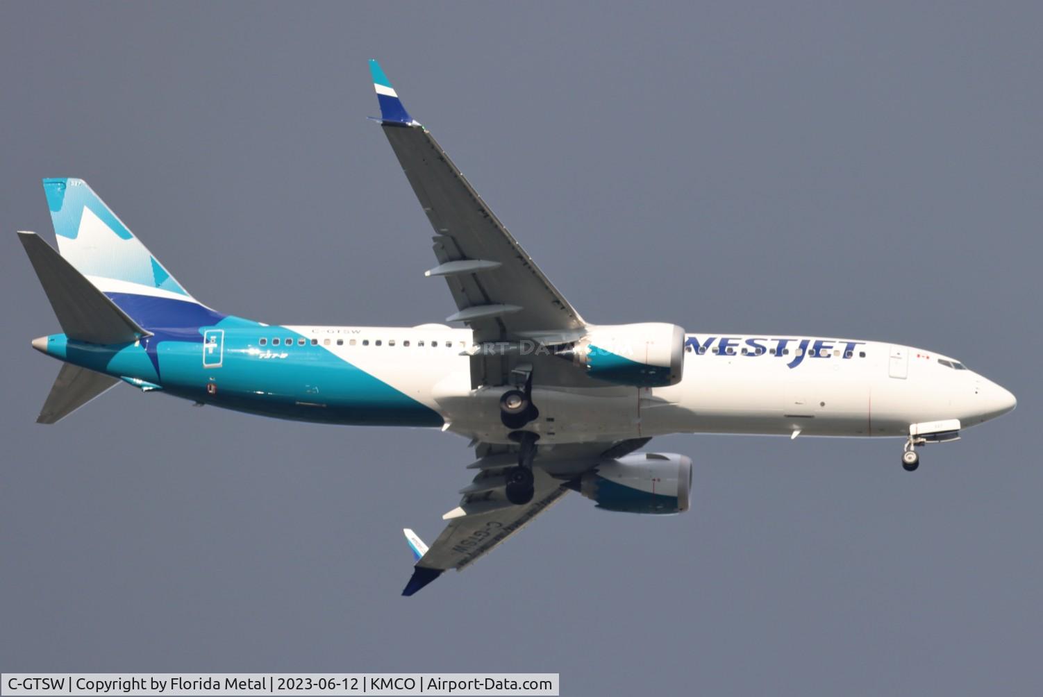 C-GTSW, 2023 Boeing 737-8 MAX C/N 60549, WJA 737-8 MAX zx MCO 17R