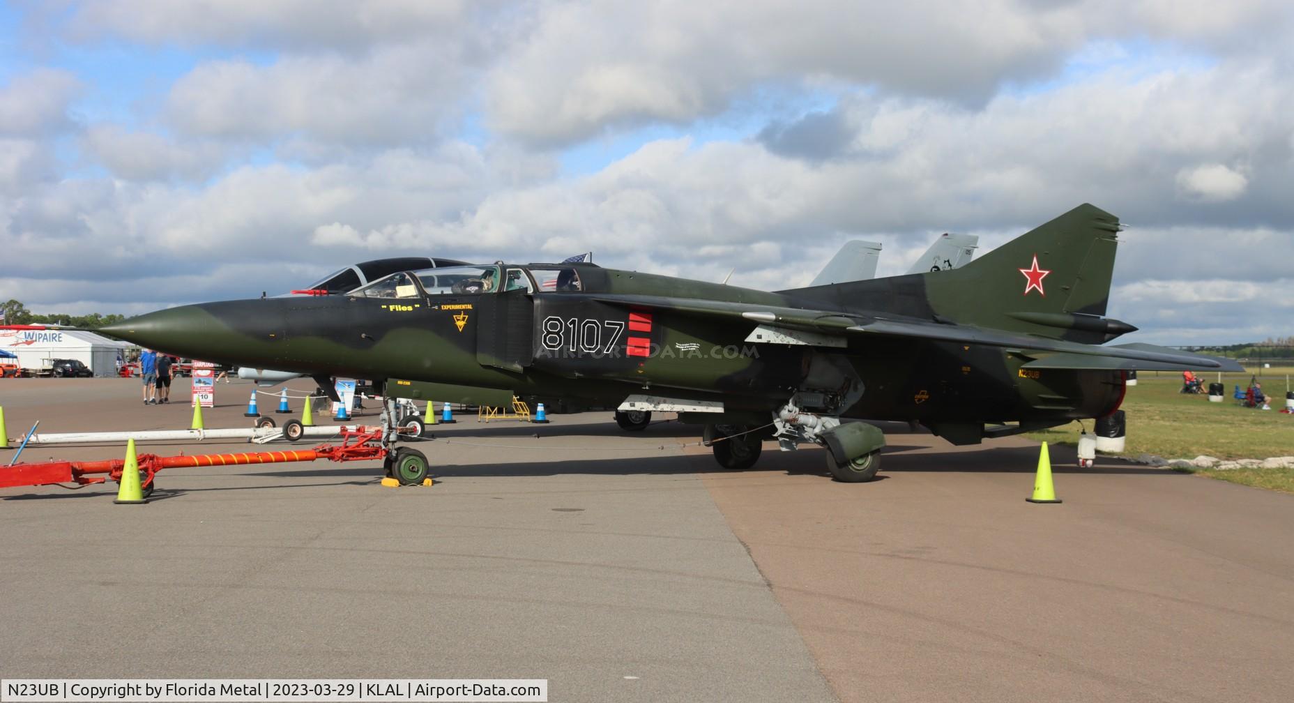 N23UB, 1981 Mikoyan-Gurevich MiG-23UB C/N A1038107, Mig-23 zx