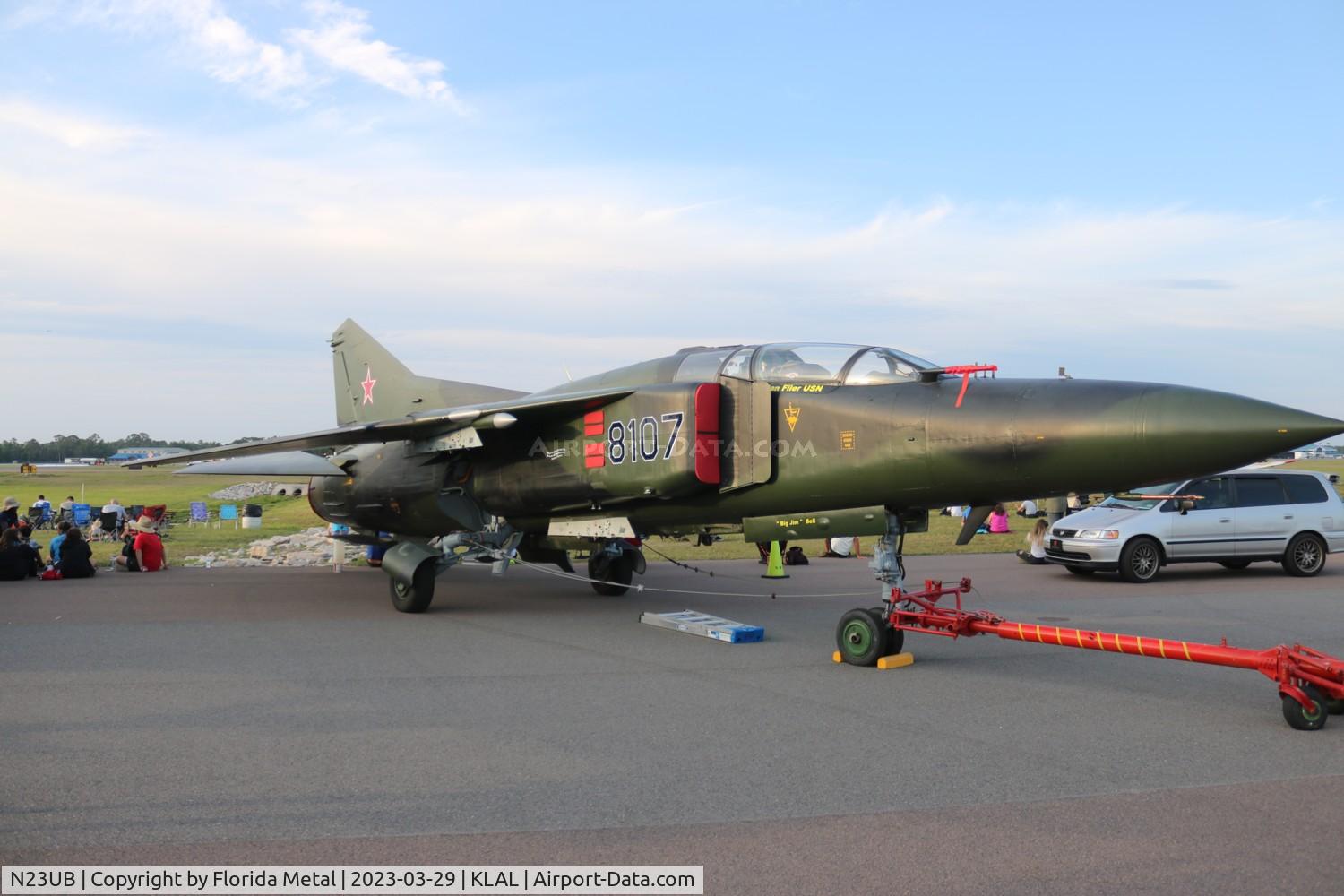 N23UB, 1981 Mikoyan-Gurevich MiG-23UB C/N A1038107, Mig-23 zx