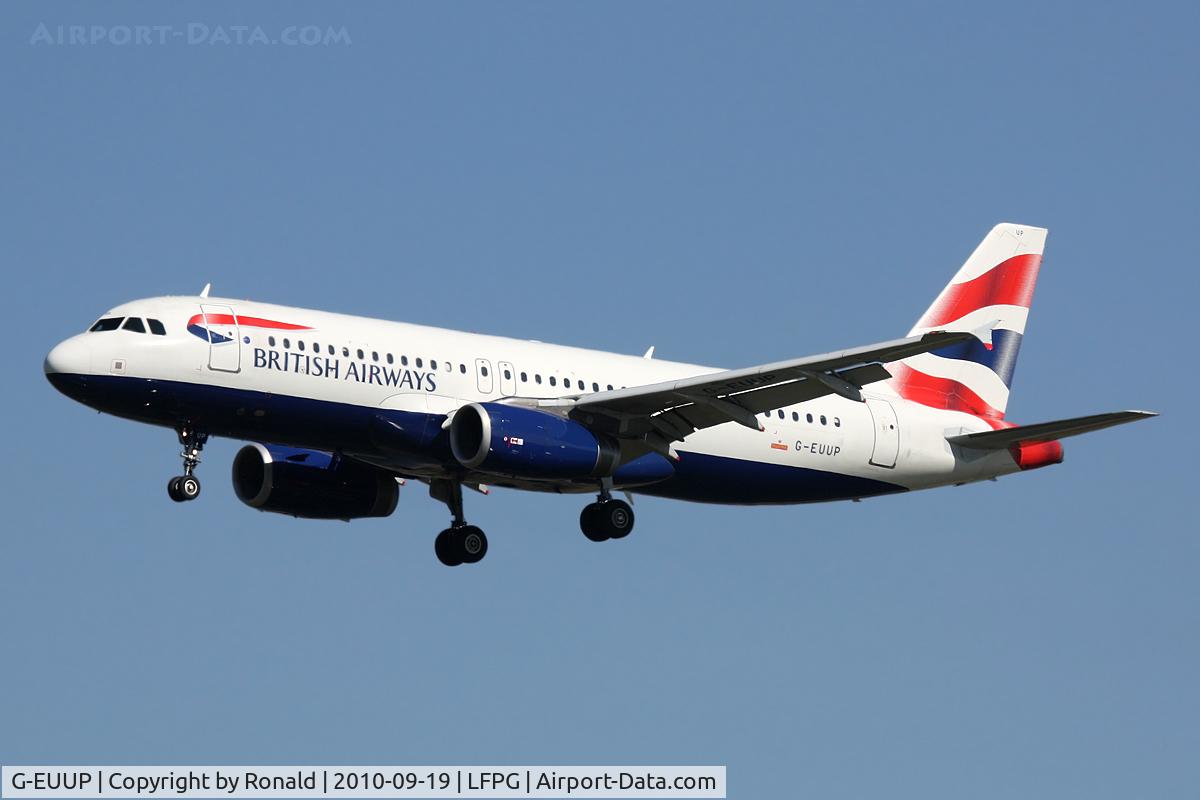 G-EUUP, 2003 Airbus A320-232 C/N 2038, at cdg