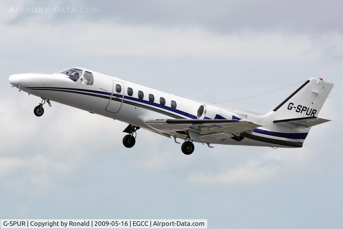 G-SPUR, 1992 Cessna 550 Citation II C/N 550-0714, at man