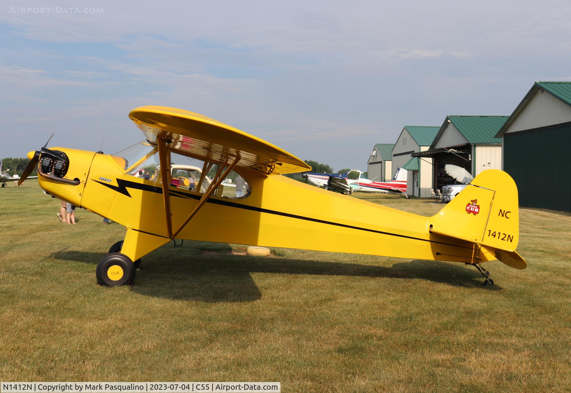 N1412N, 1947 Piper J3C-65 Cub C/N 22935, Piper J3C-65