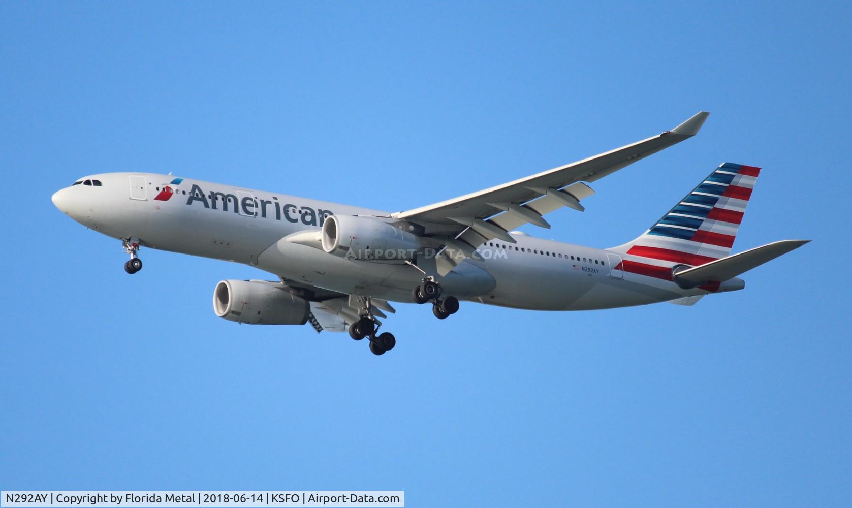 N292AY, 2014 Airbus A330-243 C/N 1512, AAL A332 zx CLT-SFO