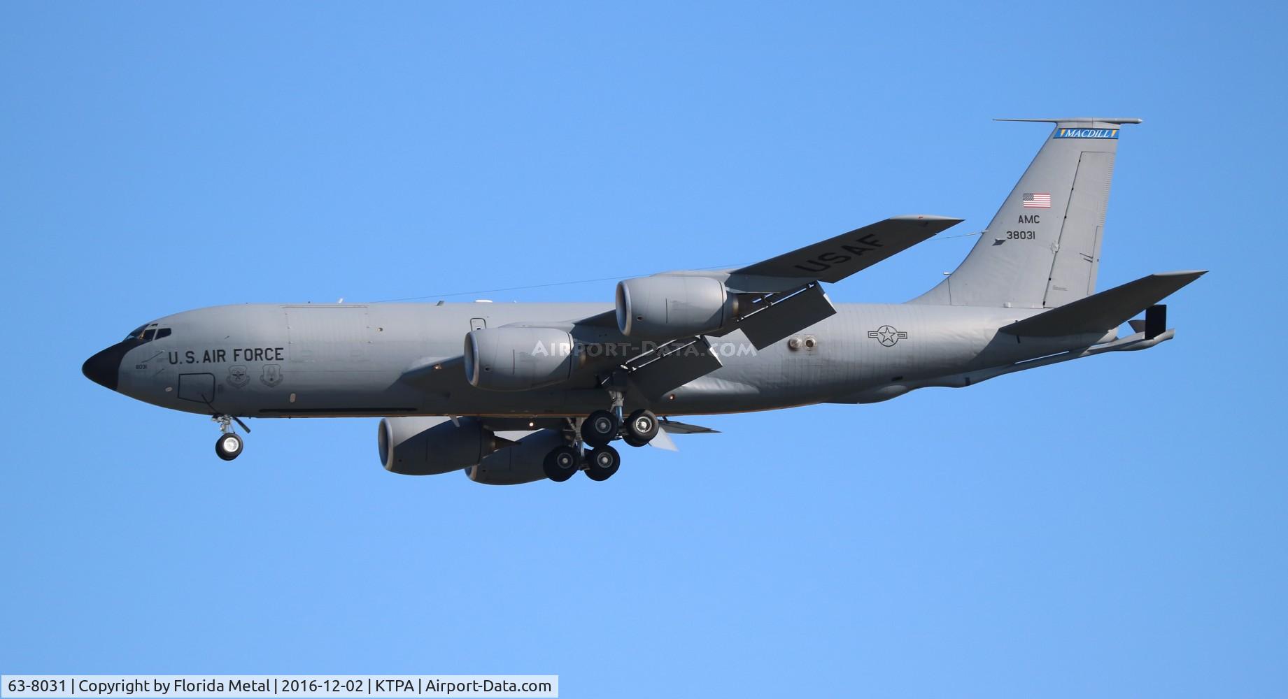 63-8031, 1963 Boeing KC-135R Stratotanker C/N 18648, USAF KC-135R zx TPA 1L