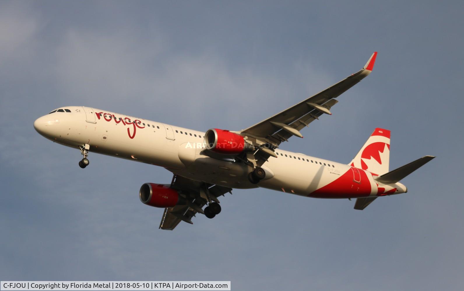 C-FJOU, 2015 Airbus A321-211 C/N 6873, Rouge A321 zx YYZ-TPA