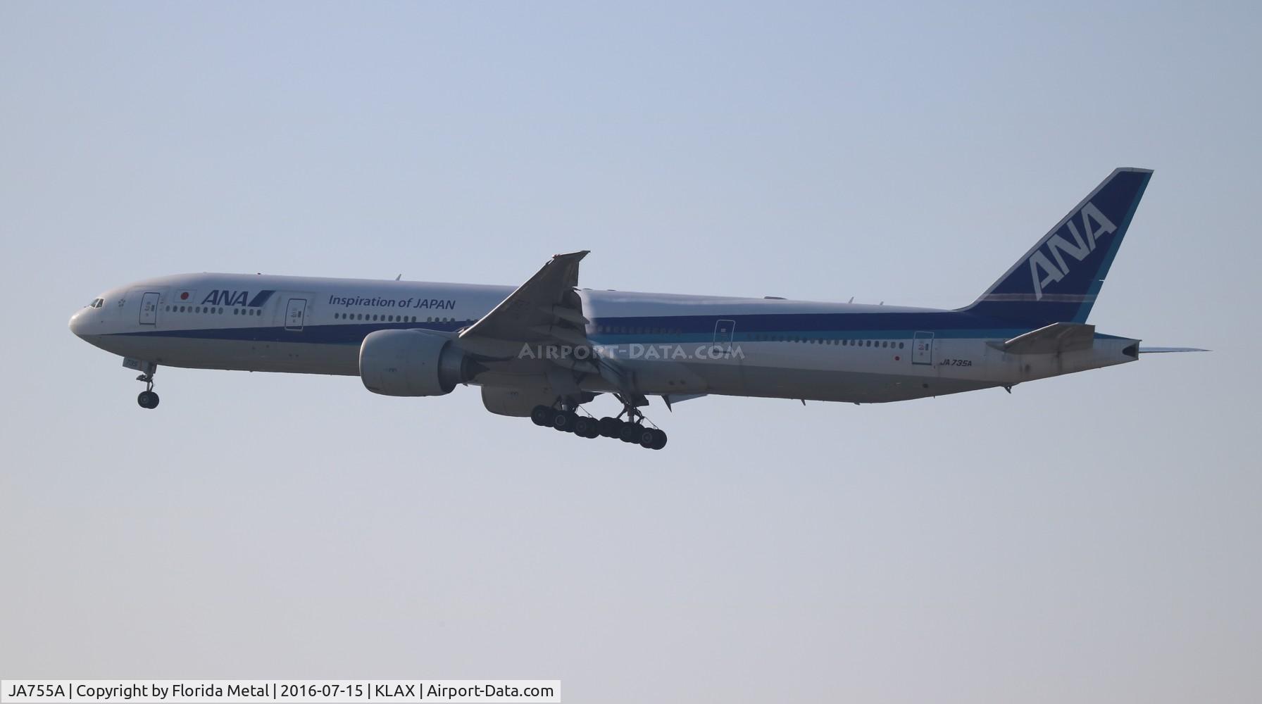 JA755A, 1999 Boeing 777-381 C/N 28275, ANA 773 zx north side from NRT