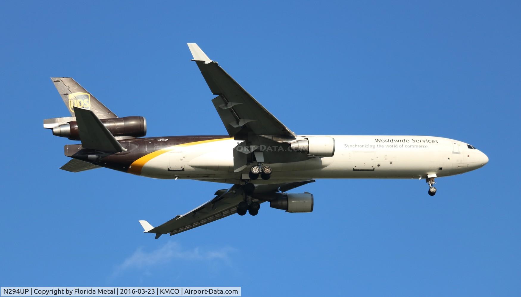 N294UP, 1991 McDonnell Douglas MD-11 C/N 48472, UPS MD-11 zx SDF-MCO