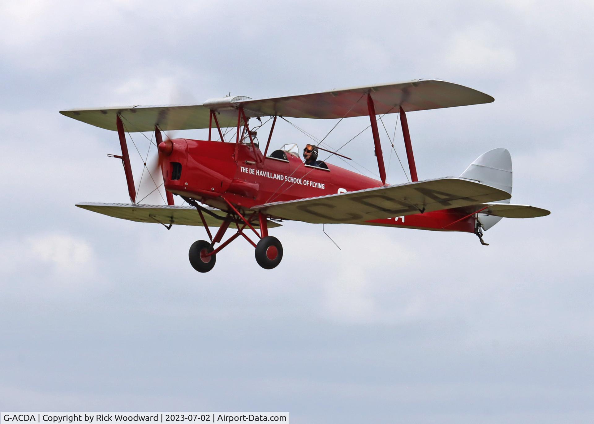G-ACDA, 1934 De Havilland DH-82A Tiger Moth II C/N 3175, Tiger Moth at Headcorn aerodrome, Kent, UK