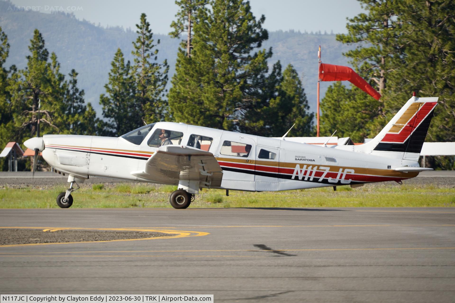 N117JC, 1980 Piper PA-32-301 Saratoga C/N 32-8006032, Truckee Tahoe Airport in California 2023