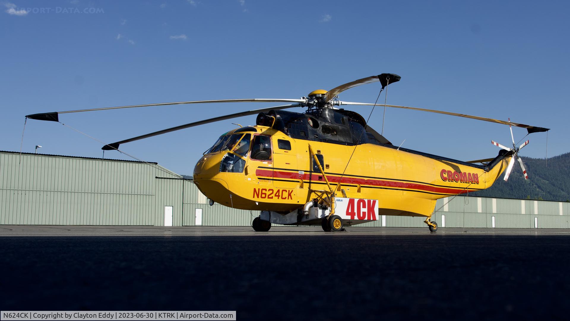 N624CK, 1964 Sikorsky S-61A C/N 61272, Truckee Tahoe Airport in California 2023.