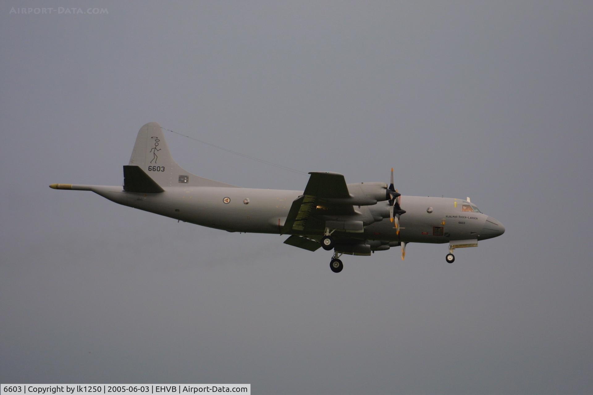 6603, Lockheed P-3N Orion C/N 185C-5305, This Norwegian Orion visited MVK Valkenburg for an Open Day before closure of the field