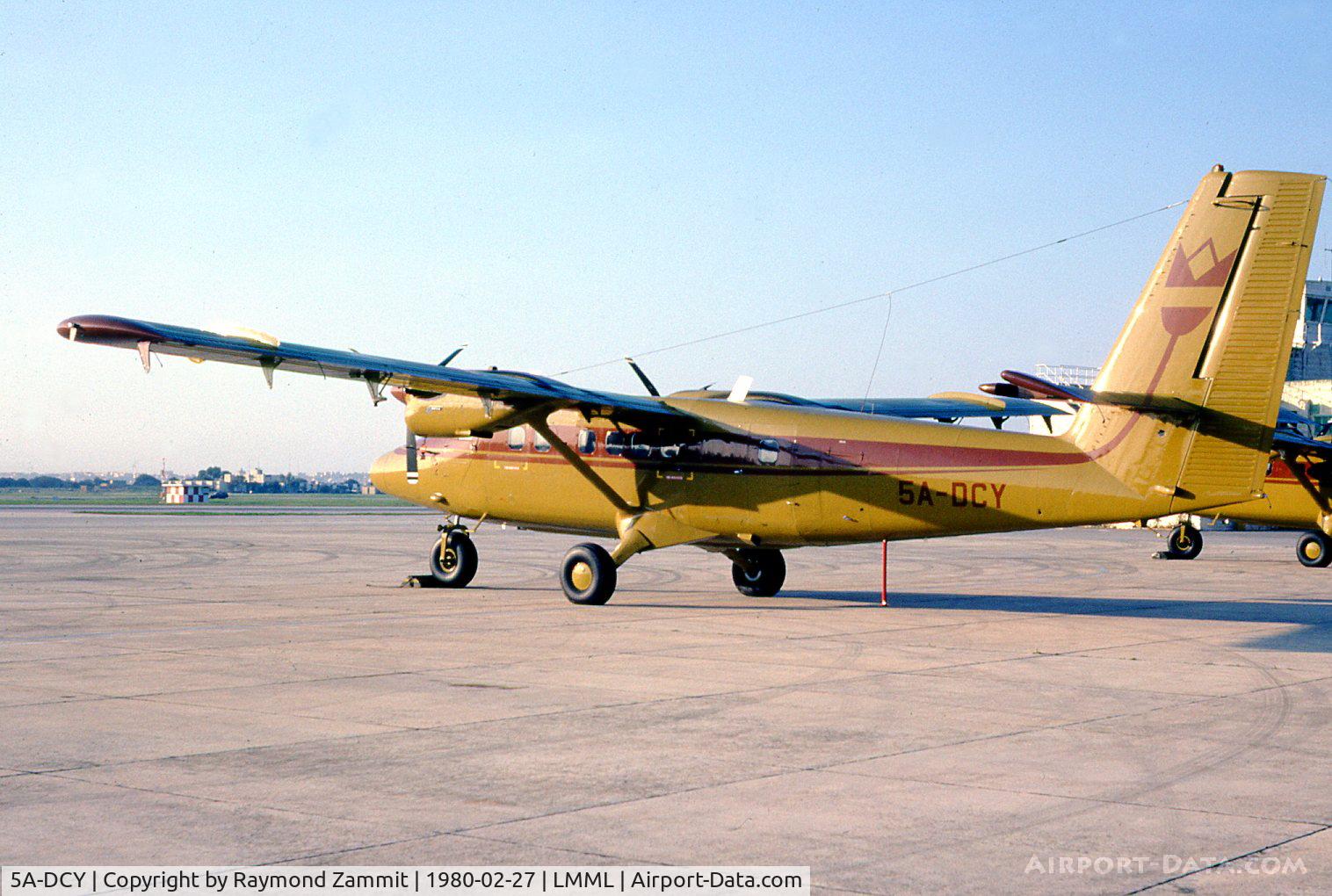 5A-DCY, 1979 De Havilland Canada DHC-6-300 Twin Otter C/N 643, De Havilland Canada DHC-6 Twin Otter 5A-DCY Government of Libya