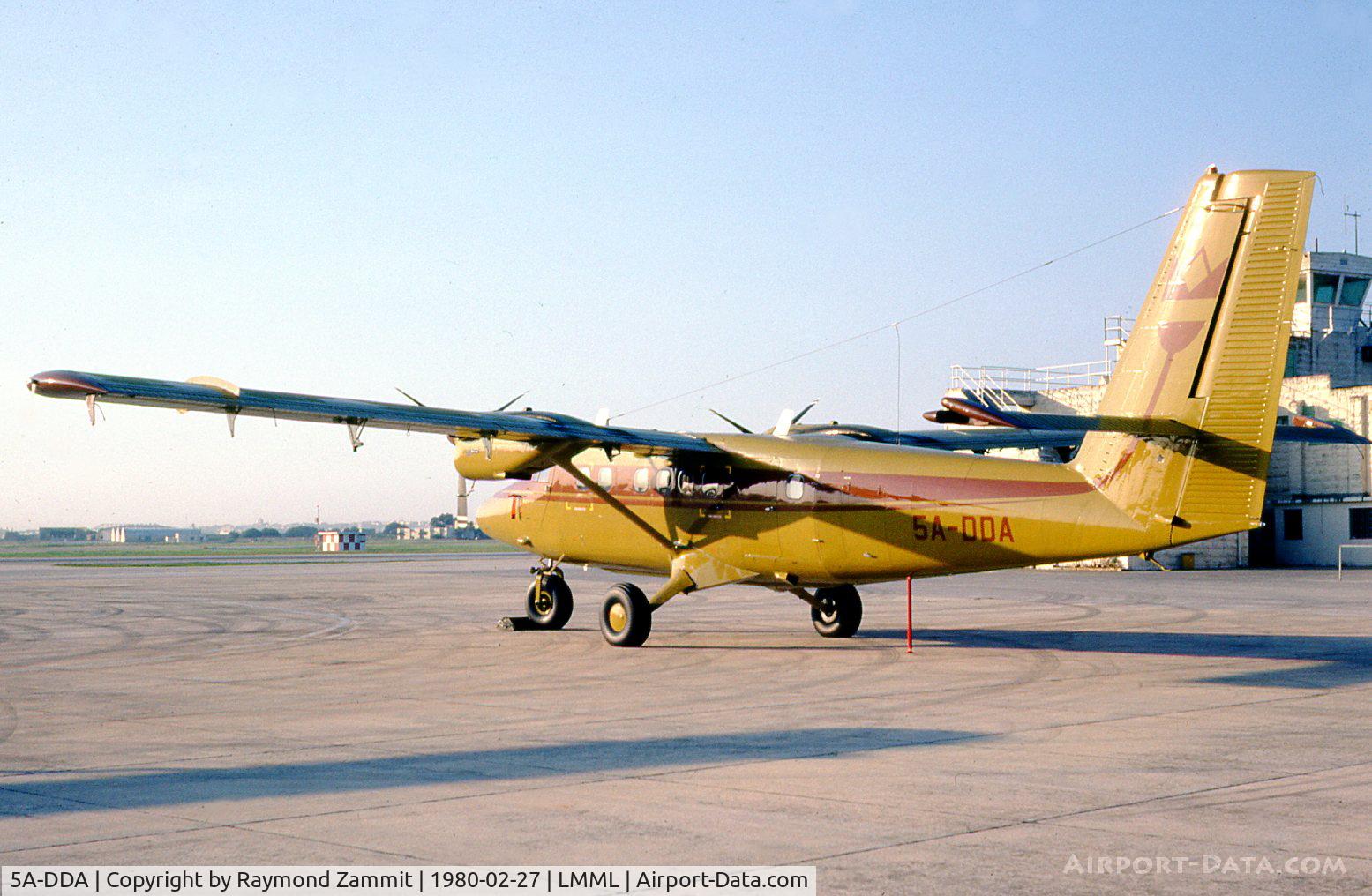 5A-DDA, 1979 De Havilland Canada DHC-6-300 Twin Otter C/N 649, DE Havilland Canada DHC-6 Twin Otter 5A-DDA Government of Libya