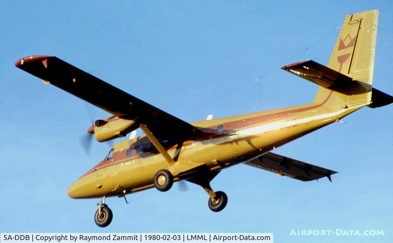 5A-DDB, 1979 De Havilland Canada DHC-6-300 Twin Otter C/N 653, De Havilland Canada DHC-6 Twin Otter 5A-DDB Government of Libya
