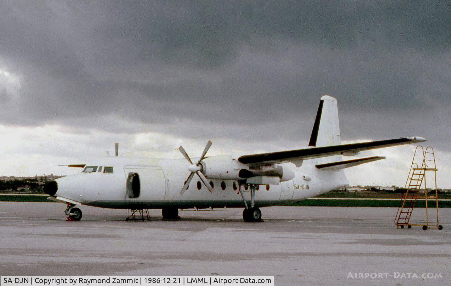 5A-DJN, 1971 Fokker F.27-400 Friendship C/N 10469, Fokker F.27 Friendship 5A-DJN Jamahiriya Air Transport