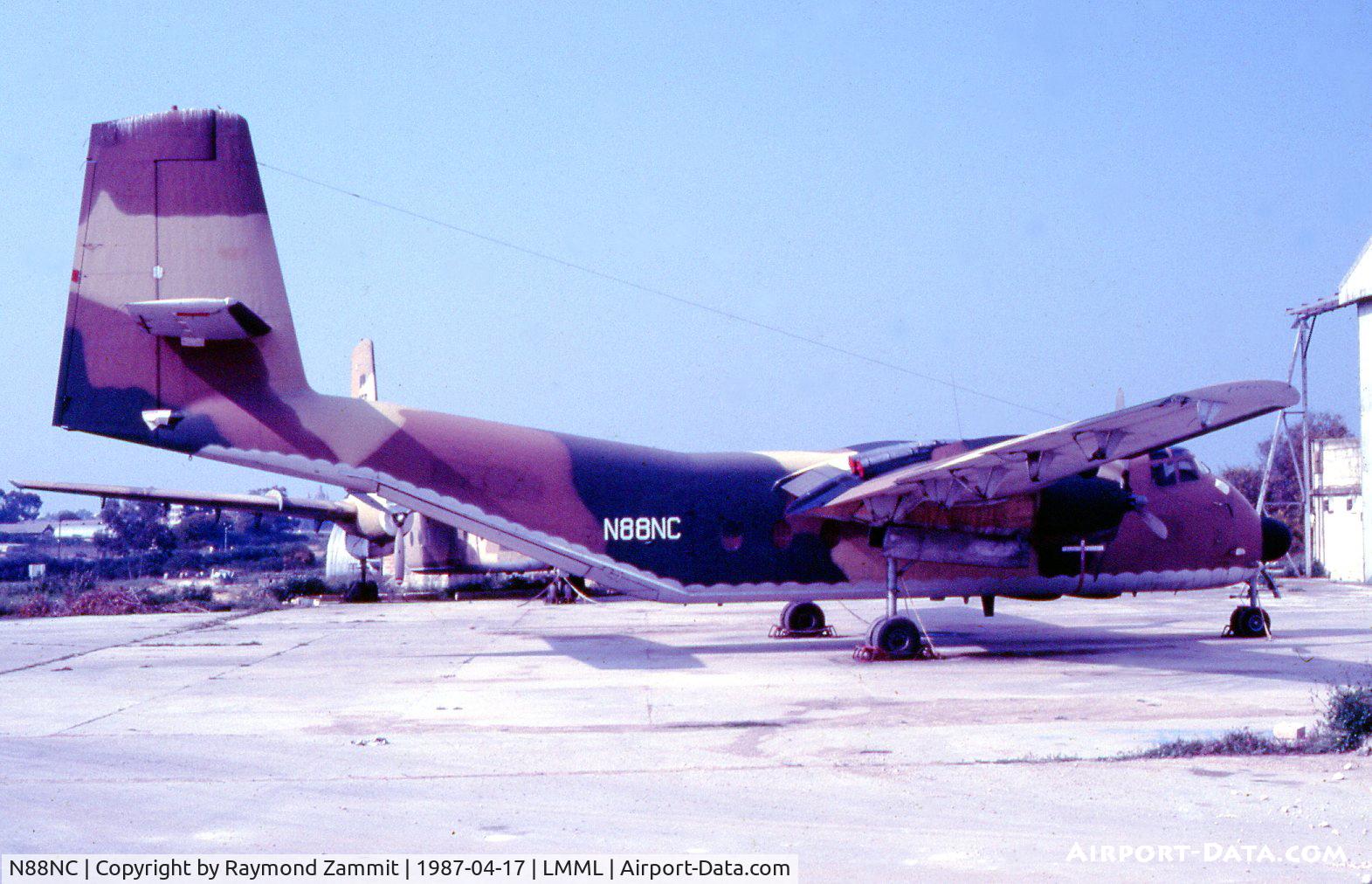 N88NC, 1961 De Havilland Canada DHC-4A Caribou C/N 38, De Havilland Canada DHC-4 Caribou 9J-NAC New Cal Aviation (Ex US & Spanish Air Force)
