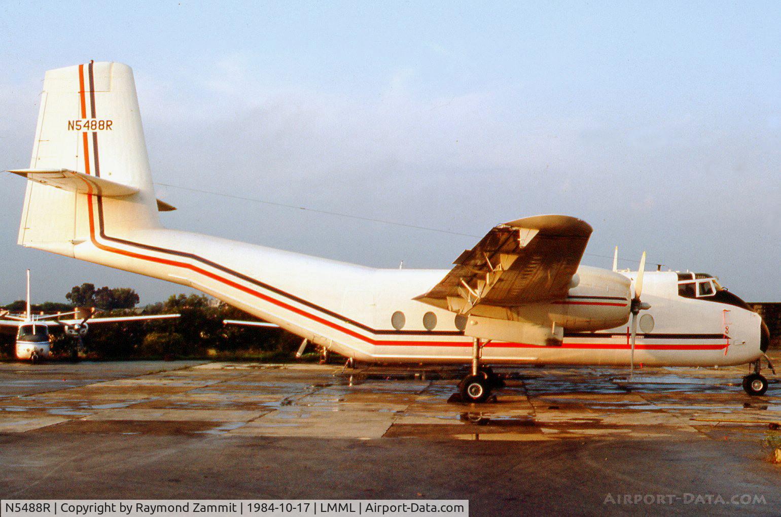N5488R, De Havilland Canada DHC-4A Caribou C/N 216, De Havilland Canada DHC-4A Caribou N5488R Union Flights (Ex 9J-NAA). Aircraft ditched off US coast killing one of the crew.