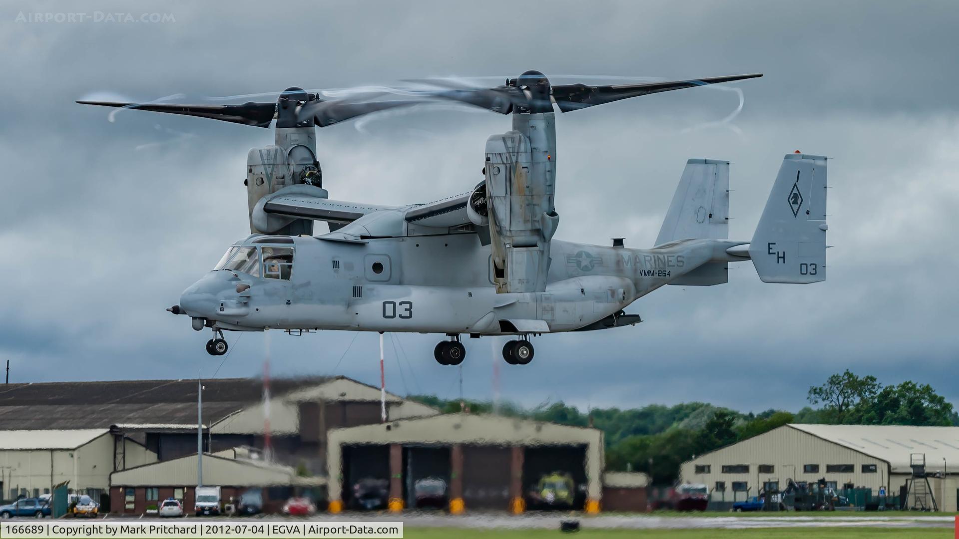 166689, Bell-Boeing MV-22B Osprey C/N D0083, RIAT 2012