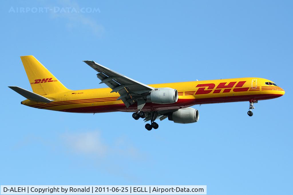 D-ALEH, 1986 Boeing 757-236/SF C/N 23492, at lhr