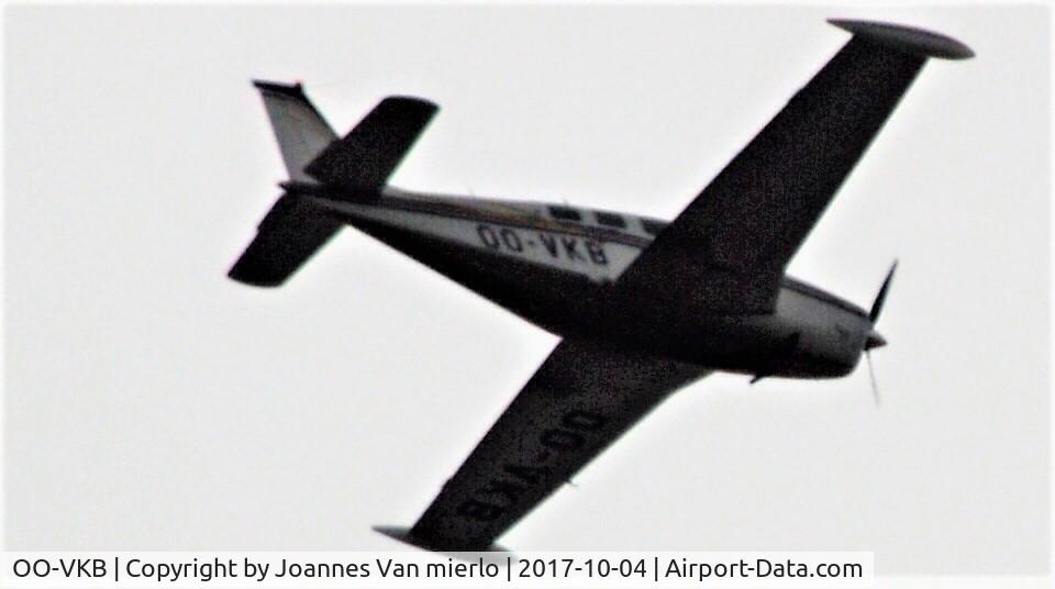 OO-VKB, 1977 Beech A36 Bonanza 36 C/N E-994, Over Ghent in bad weather