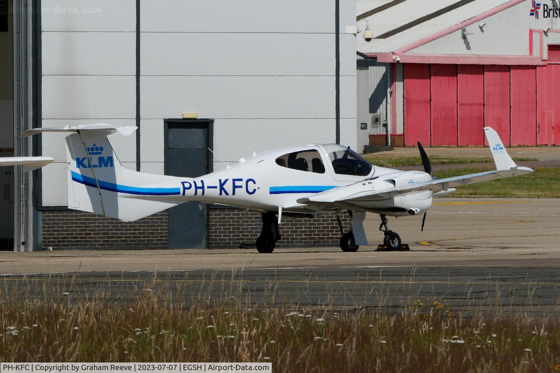 PH-KFC, 2022 Diamond DA-42 NG Twin Star Twin Star C/N 42.N477, Parked at Norwich.