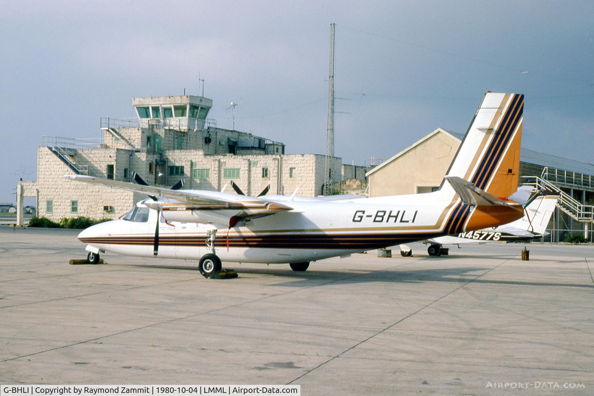G-BHLI, 1979 Rockwell 690B Turbo Commander C/N 11546, Rockwell 690B Turbo Commander G-BHLI