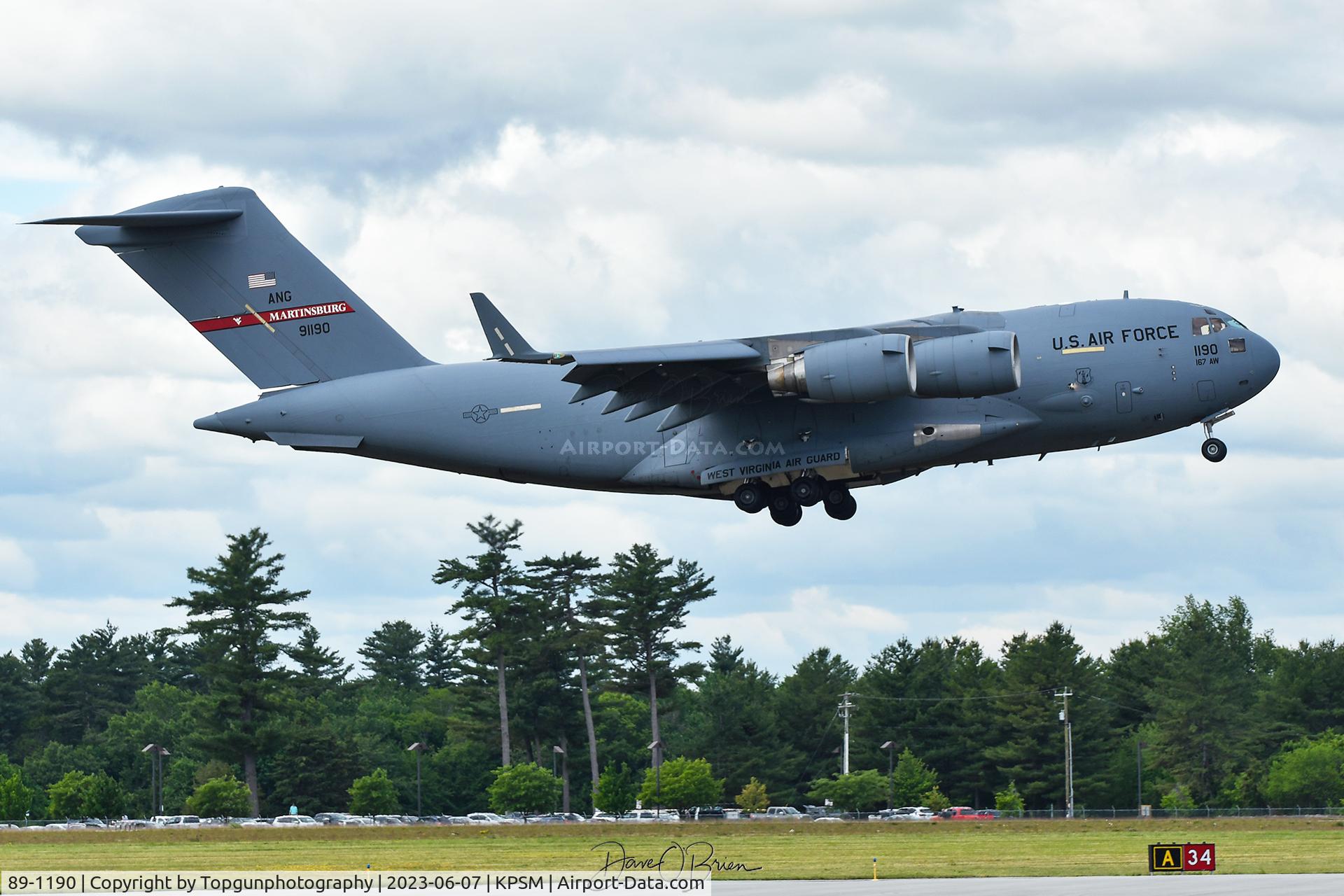89-1190, 1993 McDonnell Douglas C-17A Globemaster III C/N 50008/F007/P4, REACH449