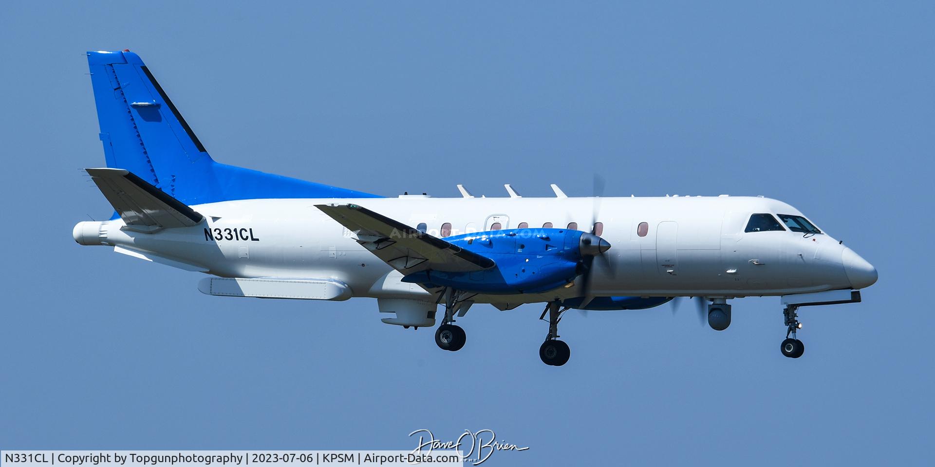 N331CL, 1992 Saab 340B C/N 340B-331, MIT's test bed RESEARCH aircraft stops in for some pattern work