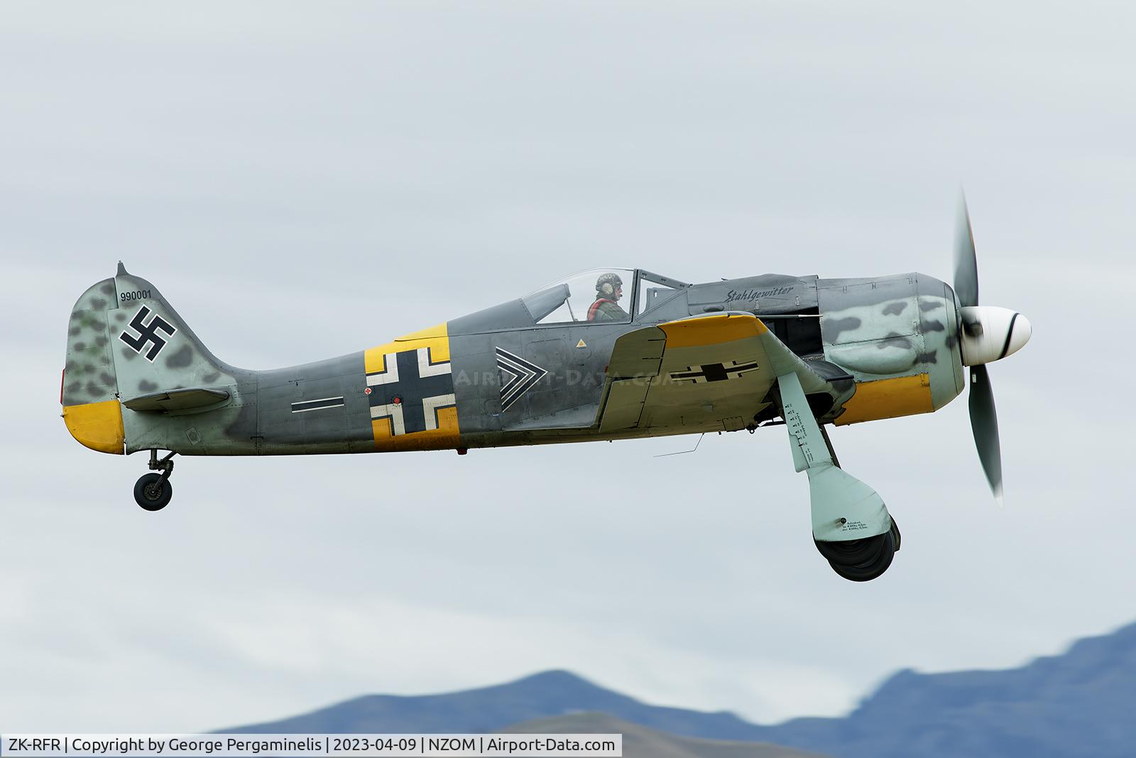 ZK-RFR, 2004 Flugwerk Fw 190-A8/N Replica C/N 990001, Classic Fighters Airshow 2023.
