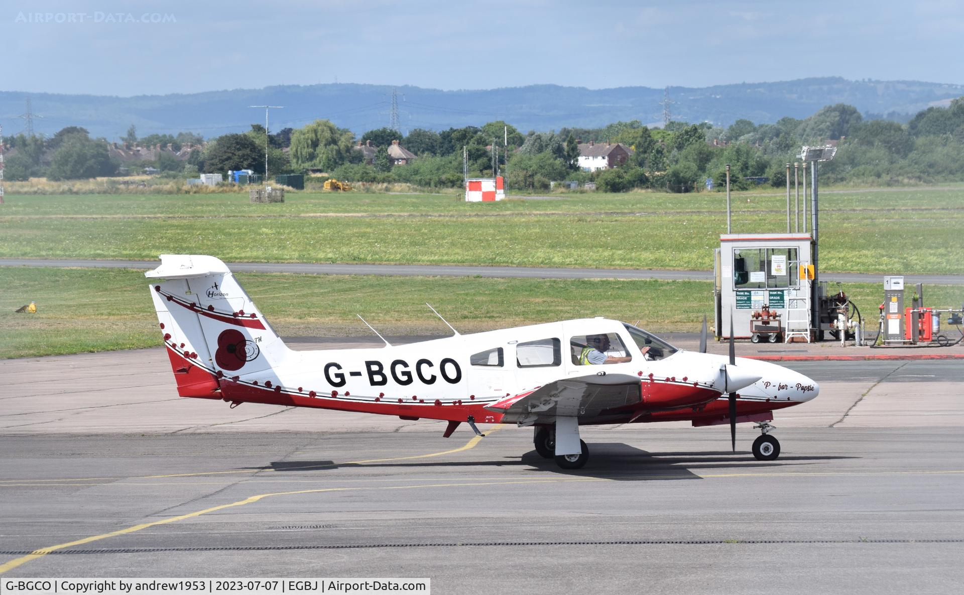 G-BGCO, 1978 Piper PA-44-180 Seminole Seminole C/N 44-7995128, G-BGCO at Gloucestershire Airport.