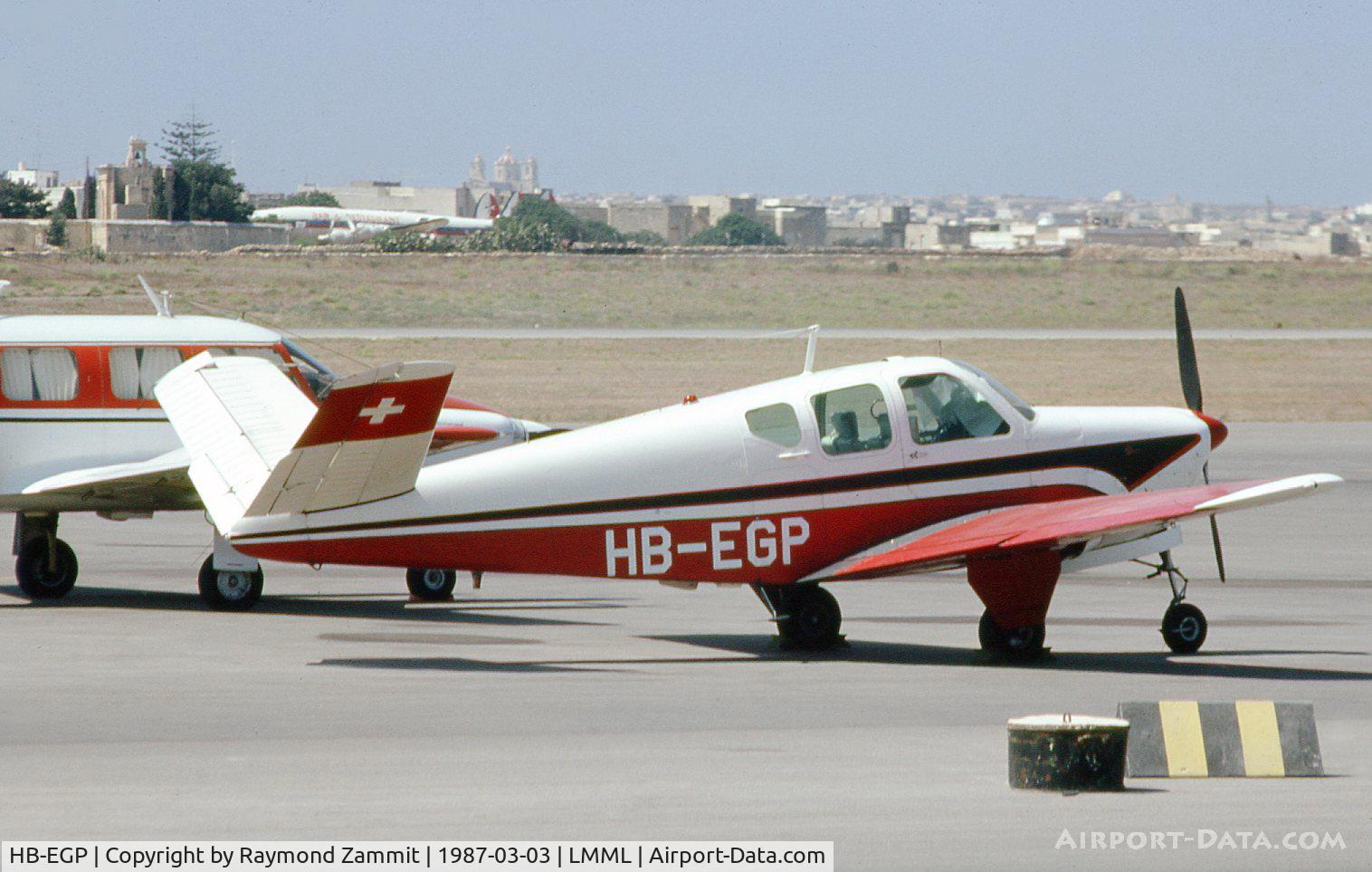 HB-EGP, 1957 Beechcraft H35 C/N D-4930, Beechcraft H35 HB-EGP