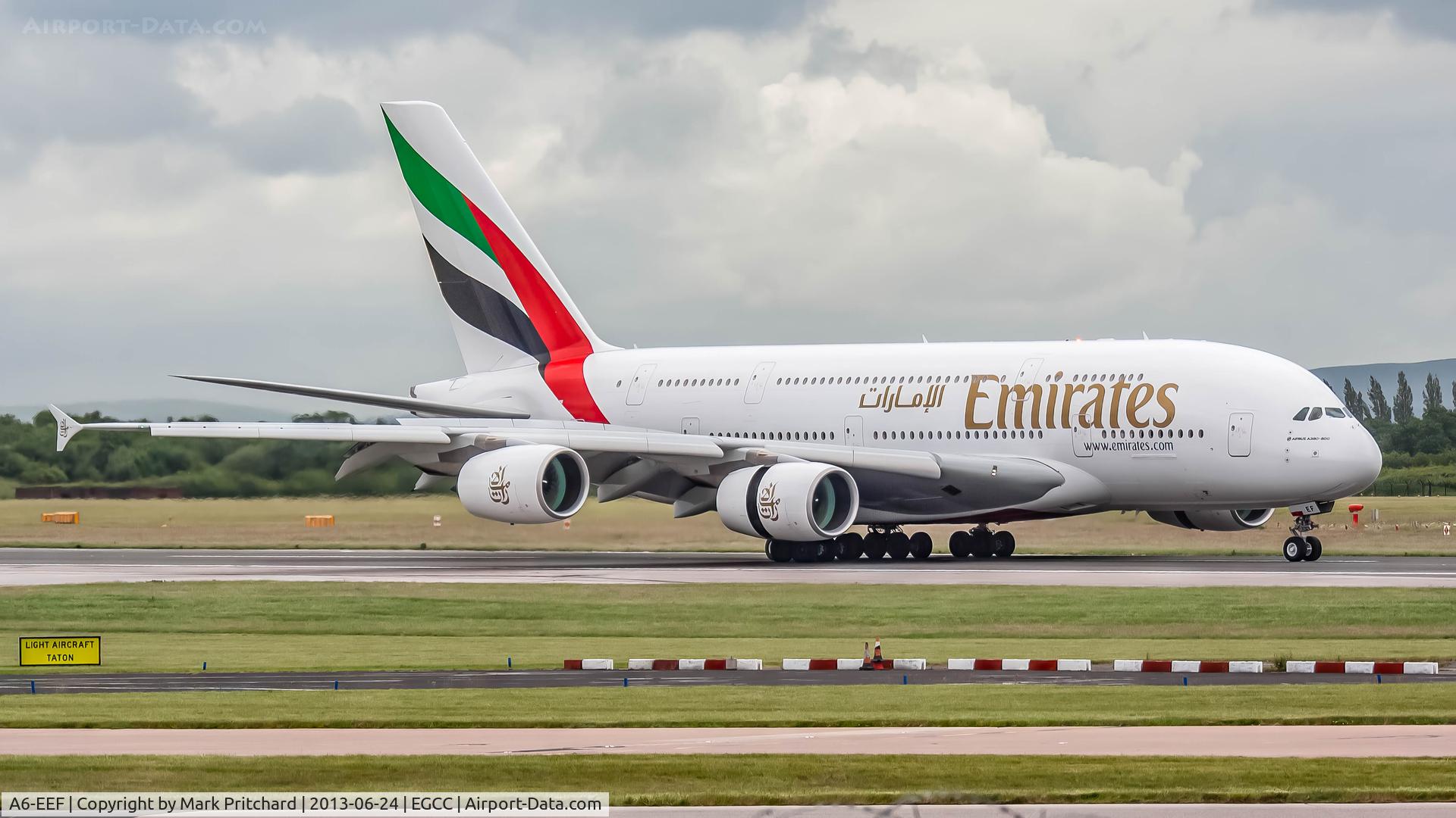 A6-EEF, 2012 Airbus A380-861 C/N 113, Manchester Airport
