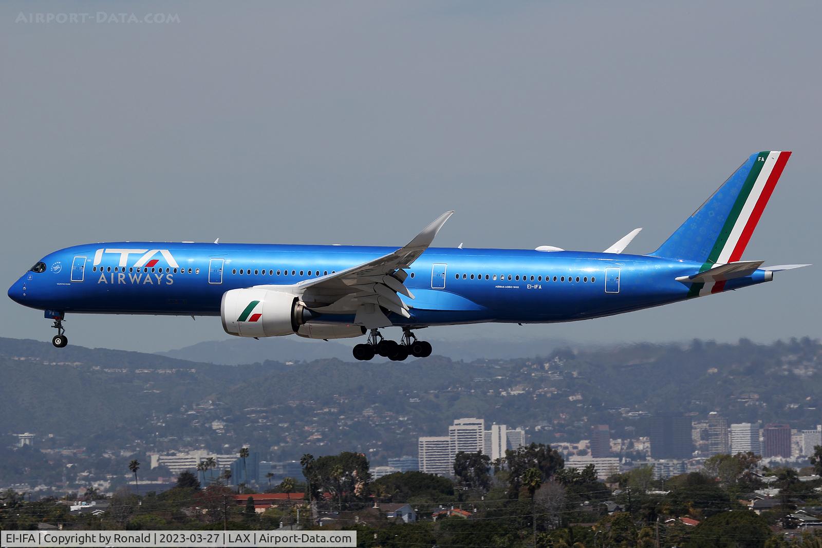 EI-IFA, 2019 Airbus A350-941 C/N 0308, at lax