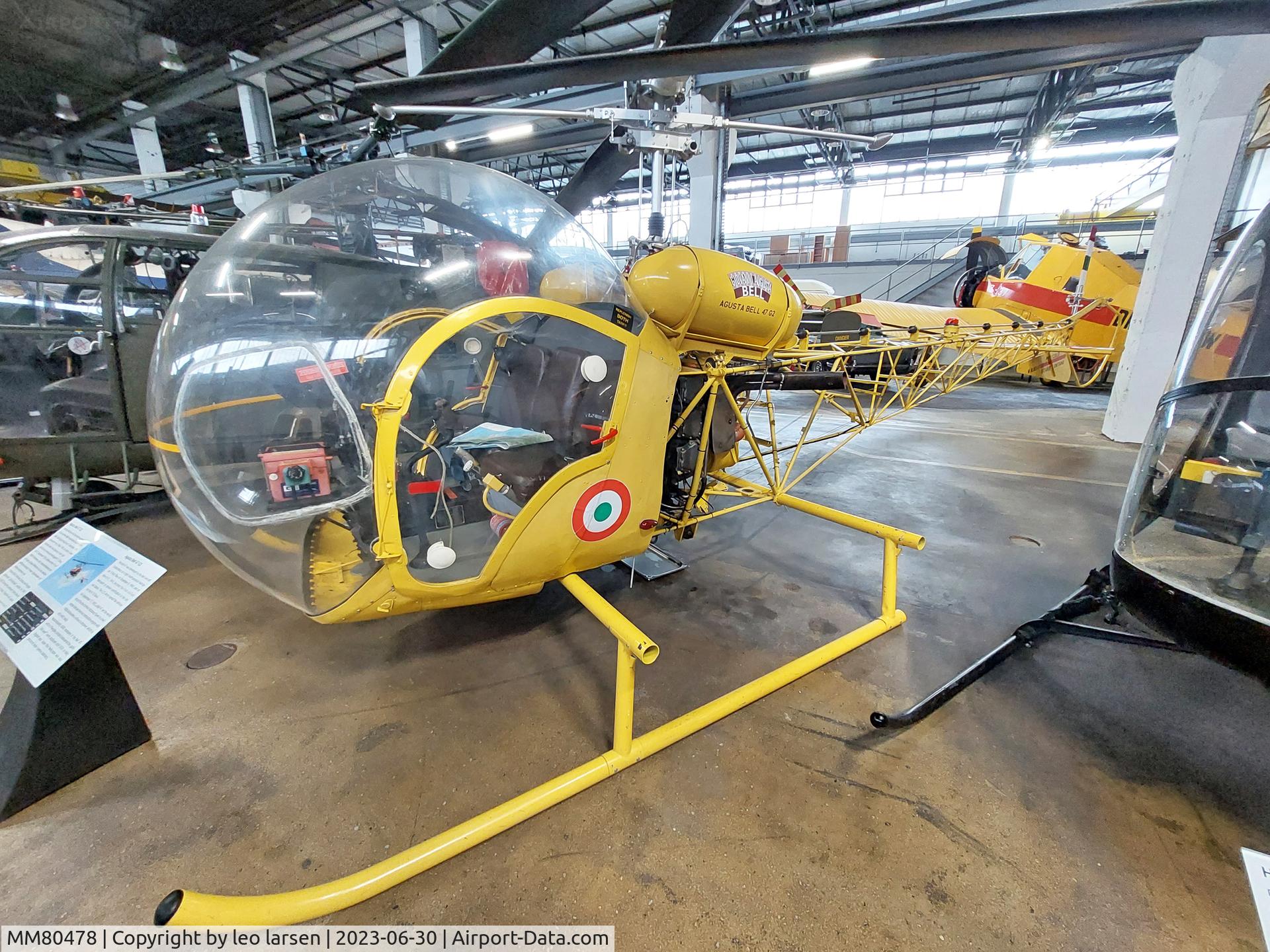 MM80478, Agusta-Bell Bell-47G.2 C/N 301, Wernigerode Air Museum 30.6.2023