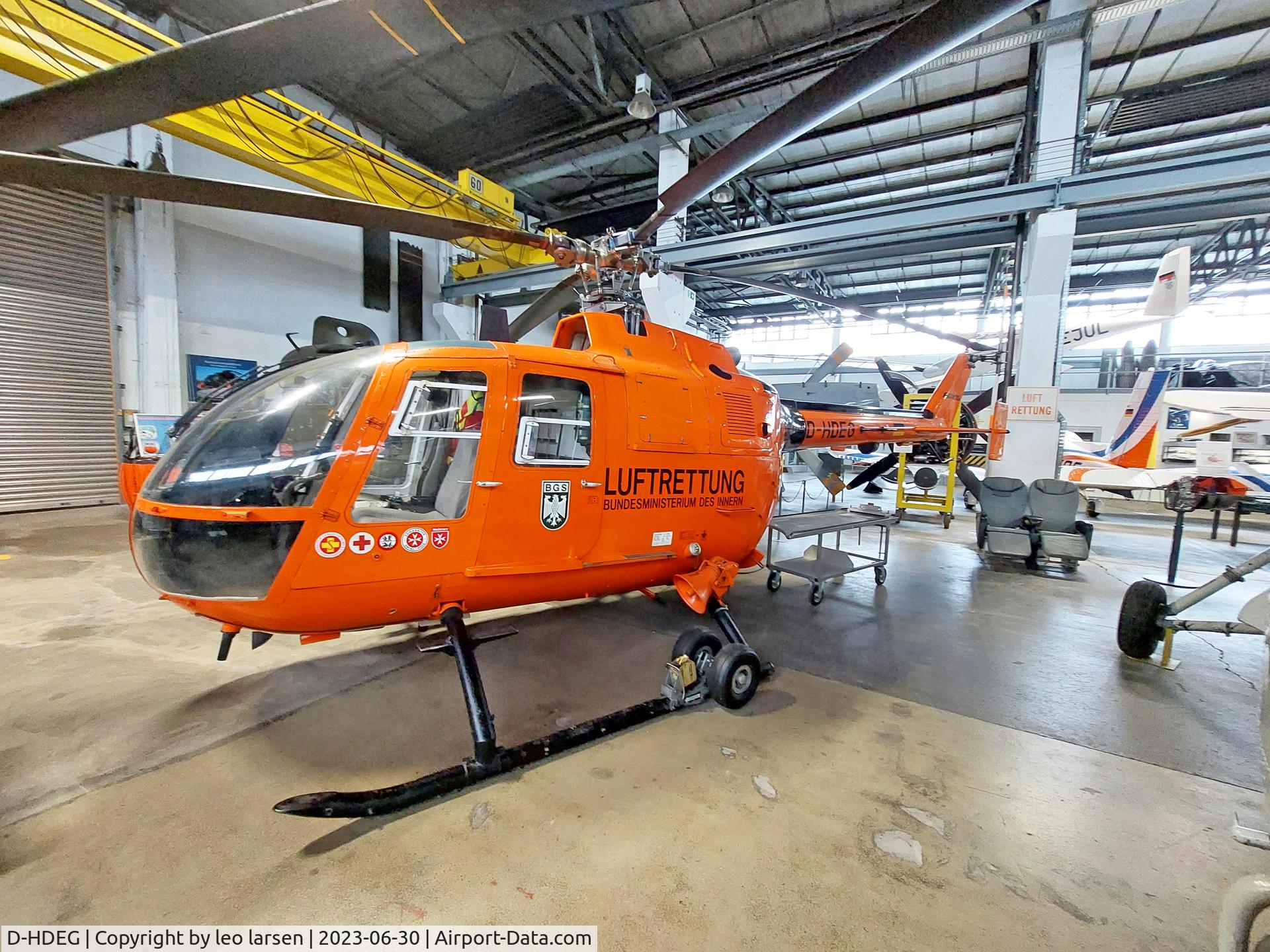 D-HDEG, MBB Bo-105C C/N S-139, Wernigerode Air Museum