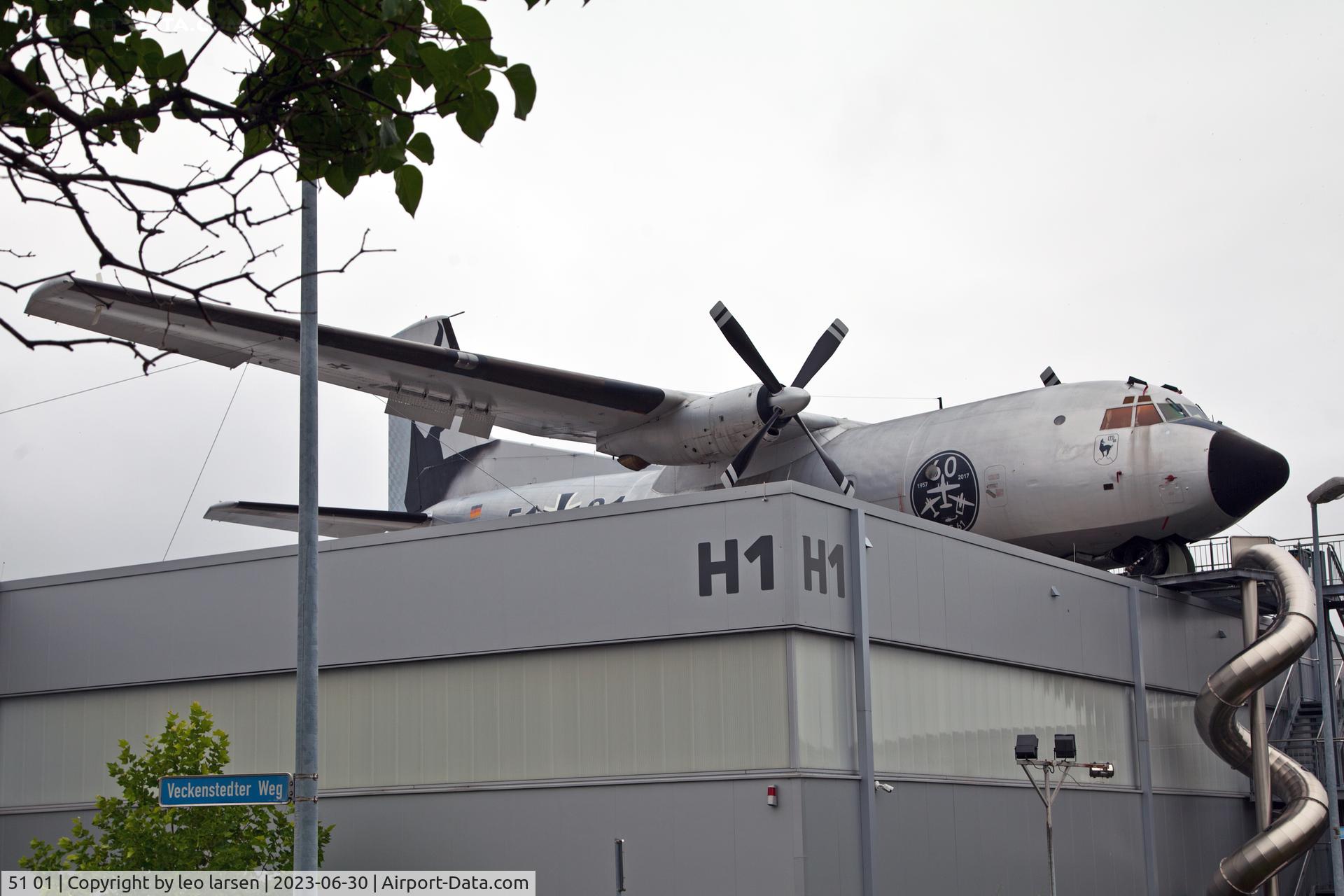 51 01, Transall C-160D C/N D138, On top of Wernigerode Air Museum 30.6.2023