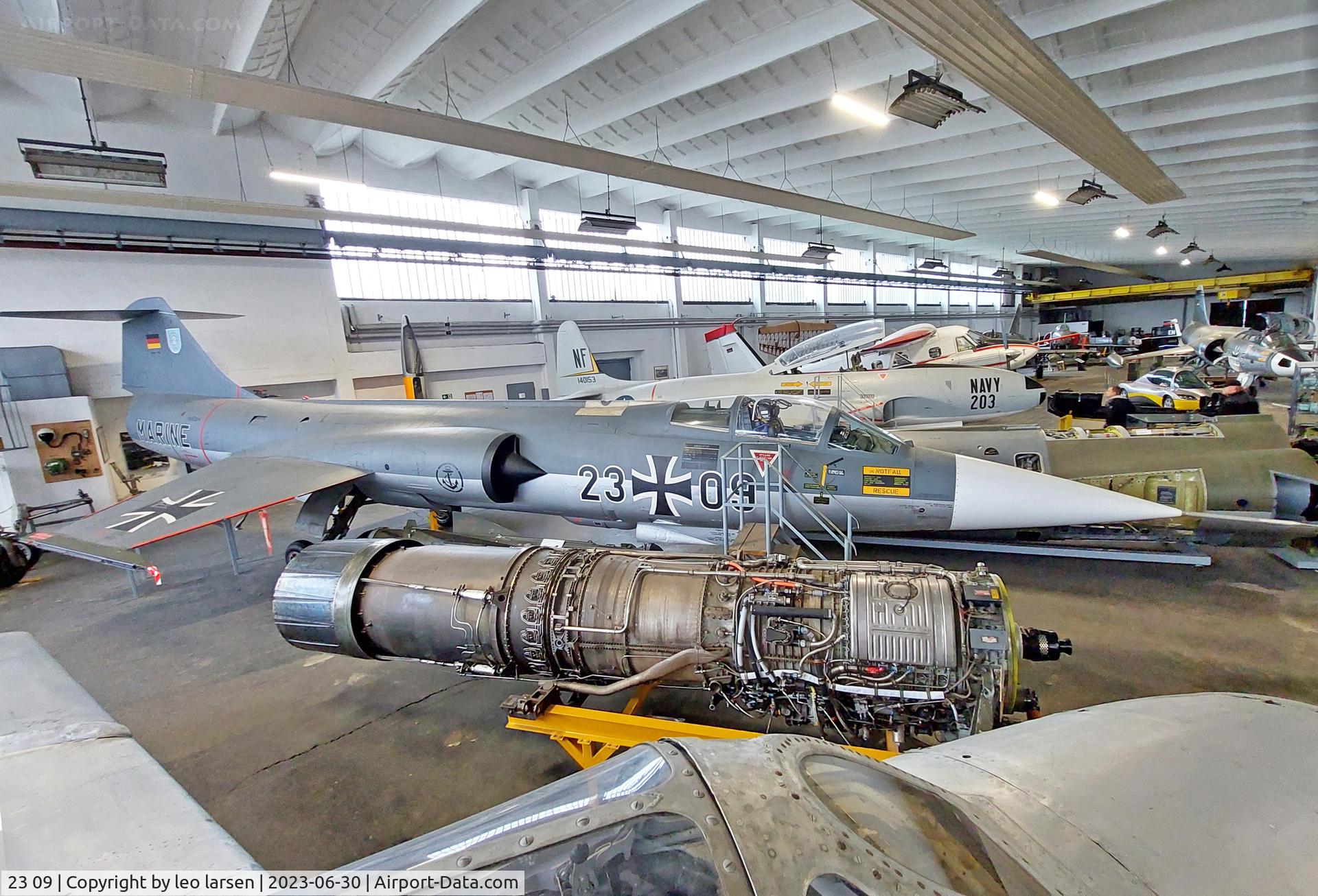 23 09, Lockheed F-104G Starfighter C/N 683-7192, Wernigerode Air Museum Germany 30.6.2023
