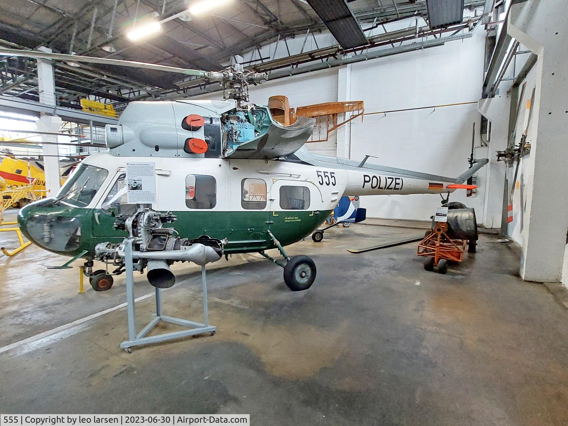 555, Mil (PZL-Swidnik) Mi-2U C/N 543620074, Wernigerode Air Museum 30.6.2023