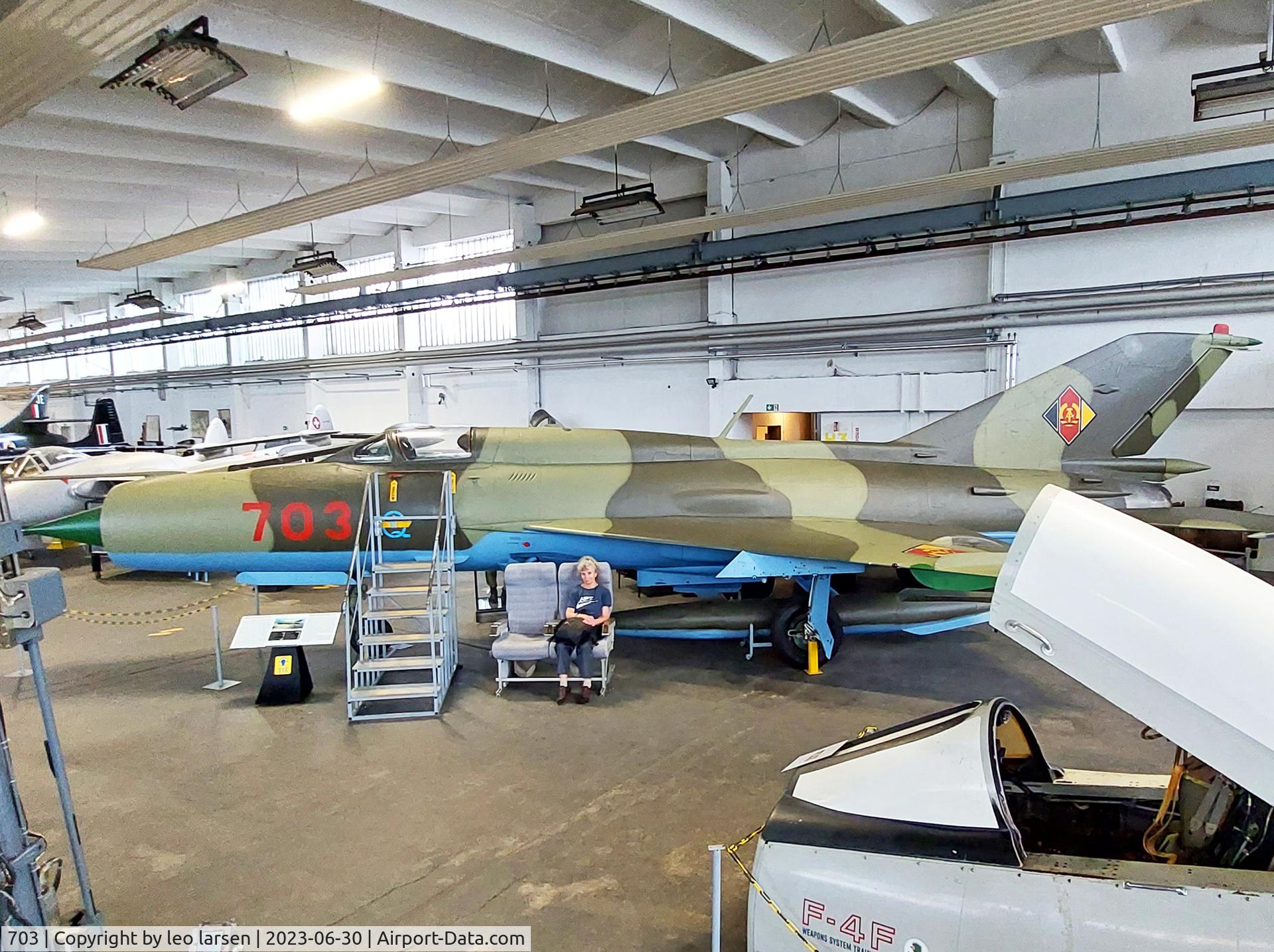 703, 1966 Mikoyan-Gurevich MiG-21PFM C/N 944006, Wernigerode Air Museum 30.6.2023