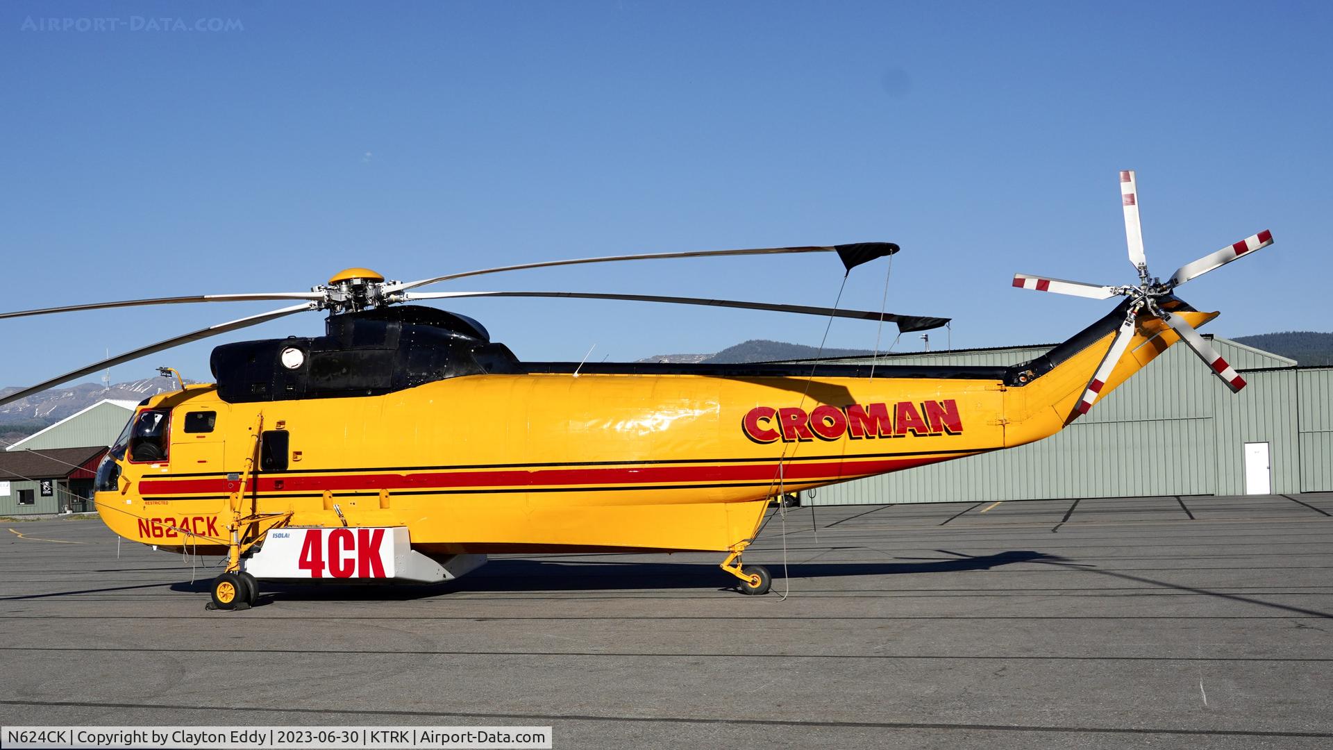 N624CK, 1964 Sikorsky S-61A C/N 61272, Truckee Tahoe airport in California 2023.
