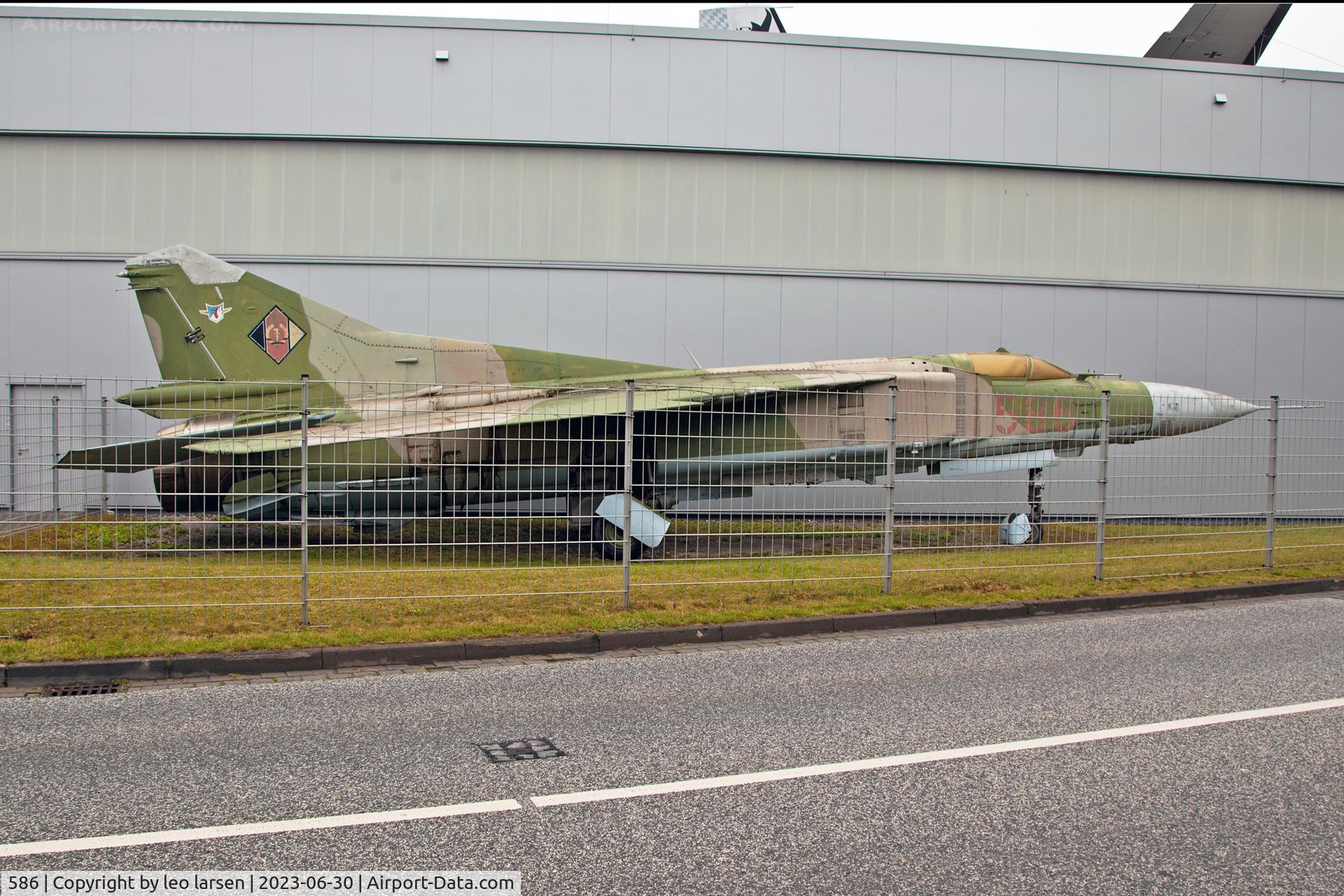 586, 1978 Mikoyan-Gurevich MiG-23MF C/N 0390213096/10812, Wernigerode Air Museum 30.6.2023