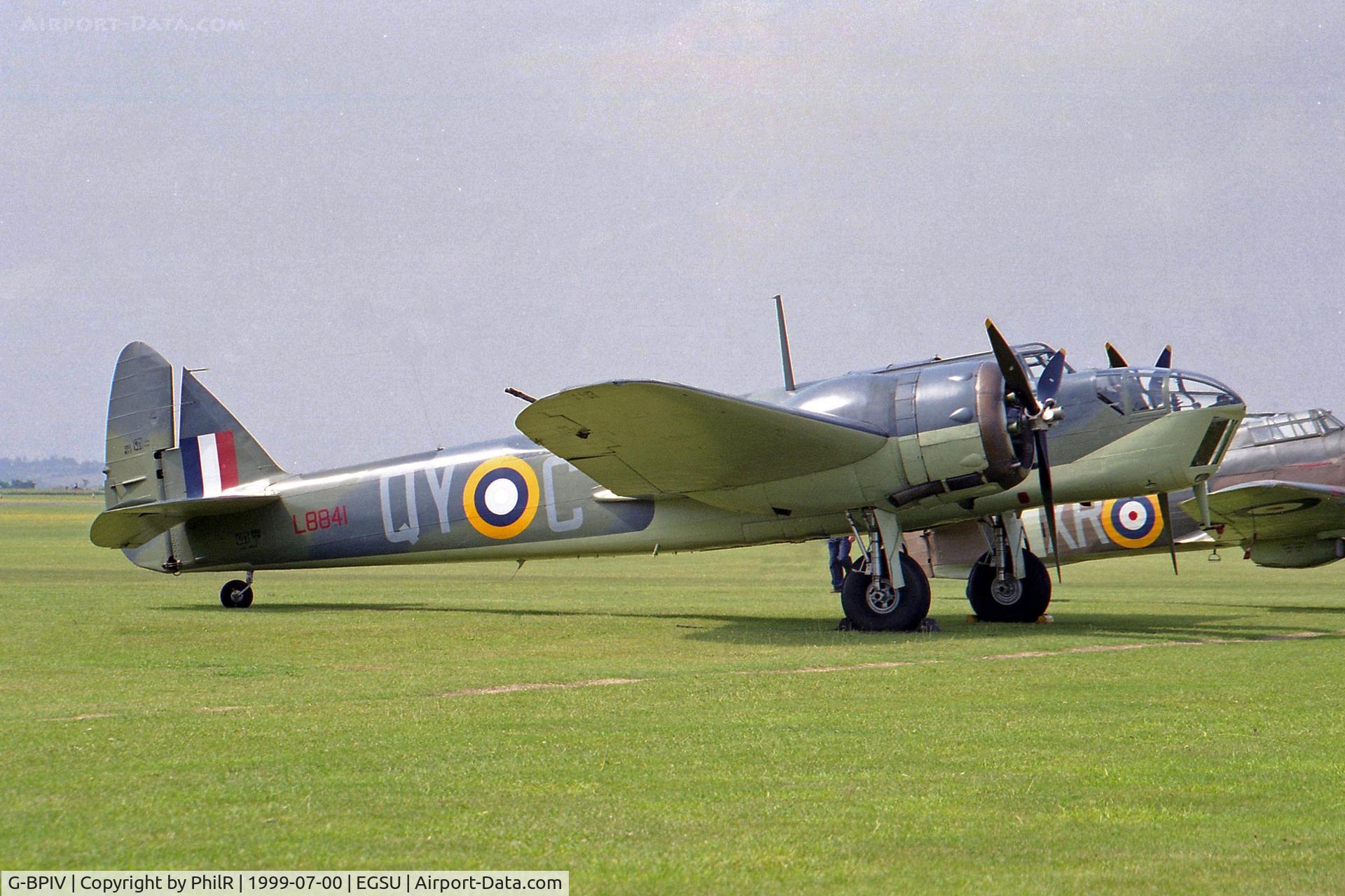 G-BPIV, 1943 Bristol 149 Bolingbroke Mk.IVT C/N 10201, L8841 (G-BPIV) 1943 Bristol (Fairchild Canada) Blenheim IV (Bolingbroke IVT) Duxford